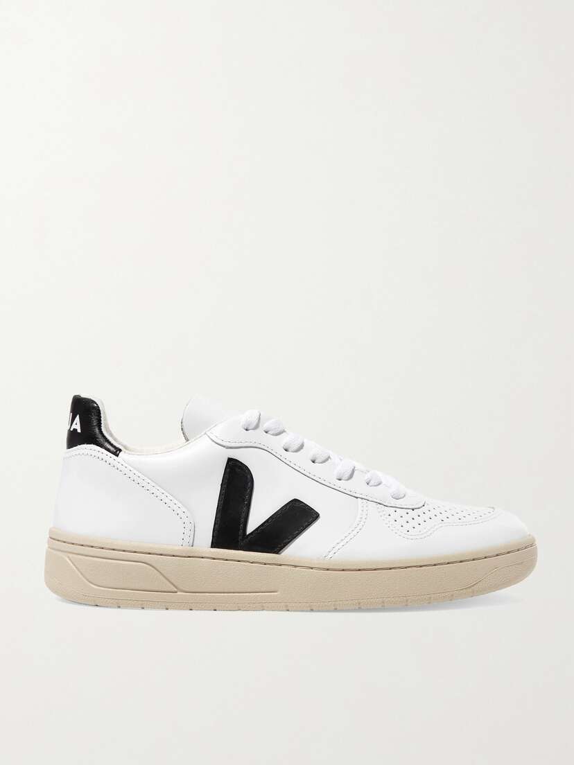 Veja + Net Sustain V-10 Leather Sneakers