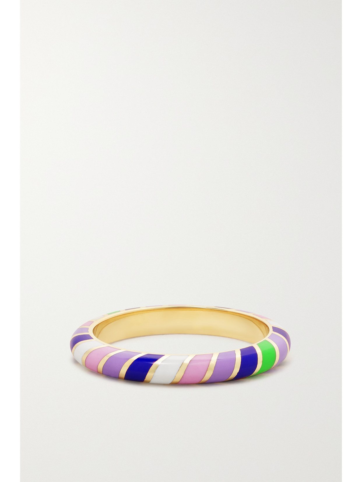 Alice Cicolini - Memphis Candy 14-karat Gold And Enamel Ring - Multi