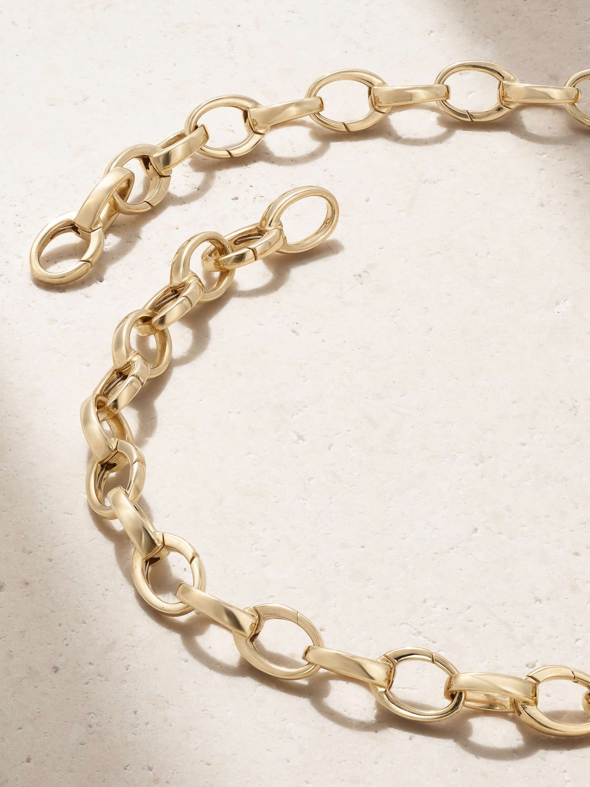 SYDNEY EVAN Large Love and Luck 14-karat gold necklace