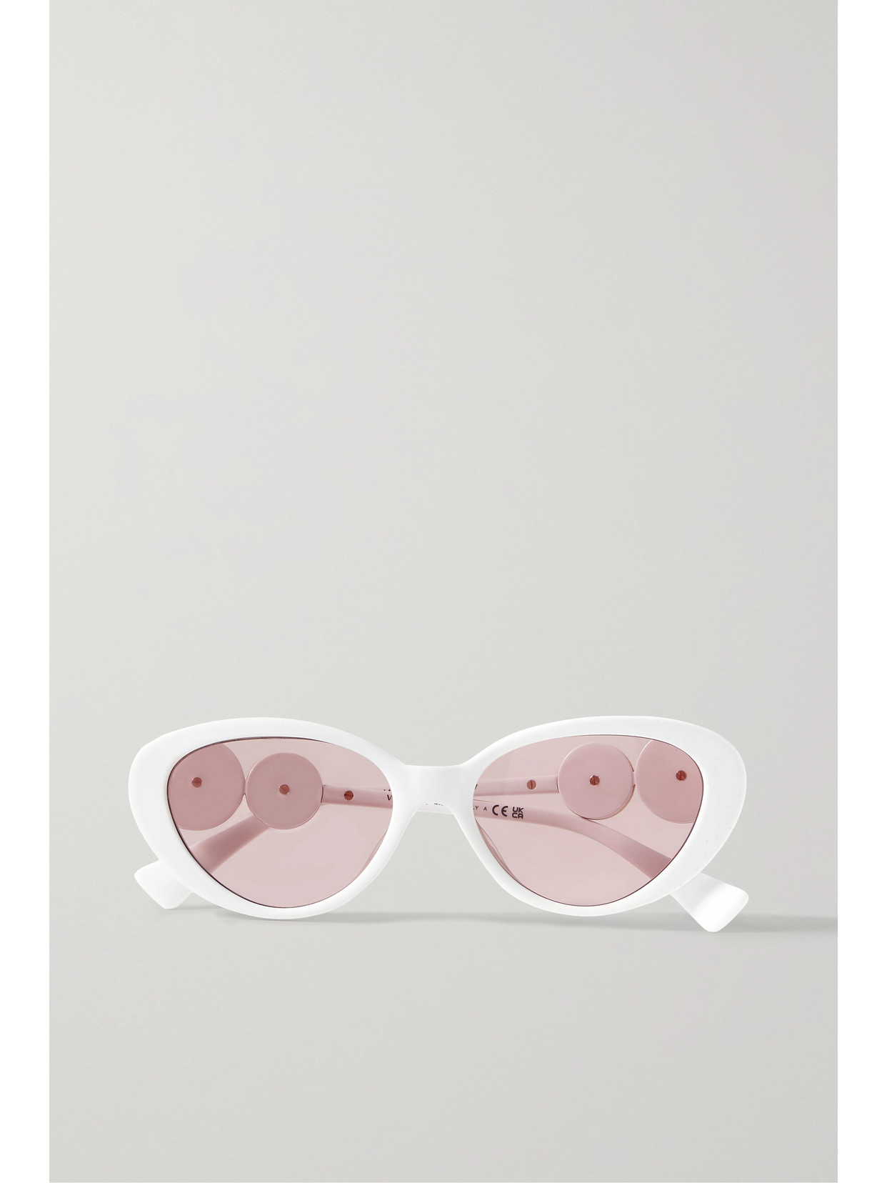 Versace - Cat-eye Acetate Sunglasses - White