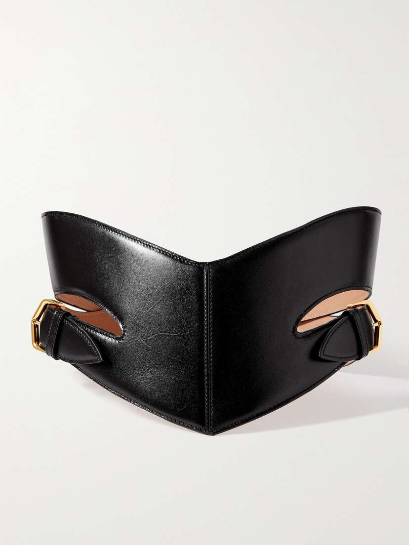 Alaïa Cutout Leather Waist Belt