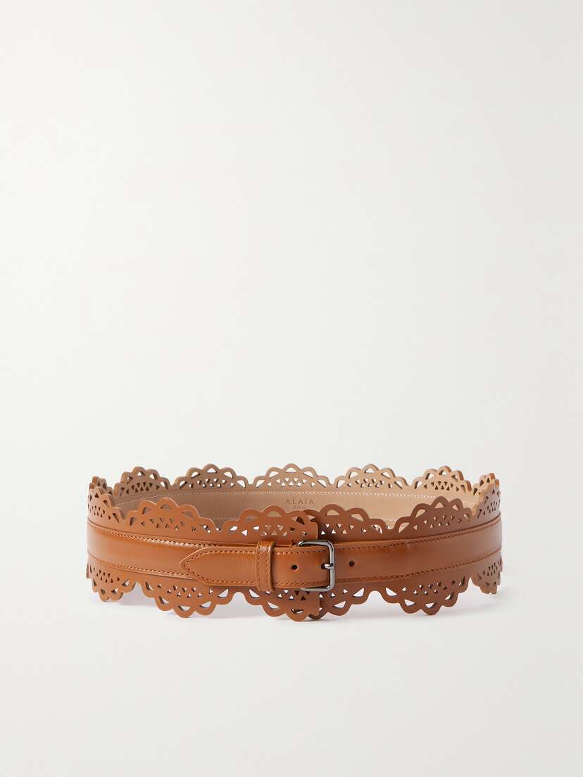 Alaïa Laser-cut Leather Waist Belt