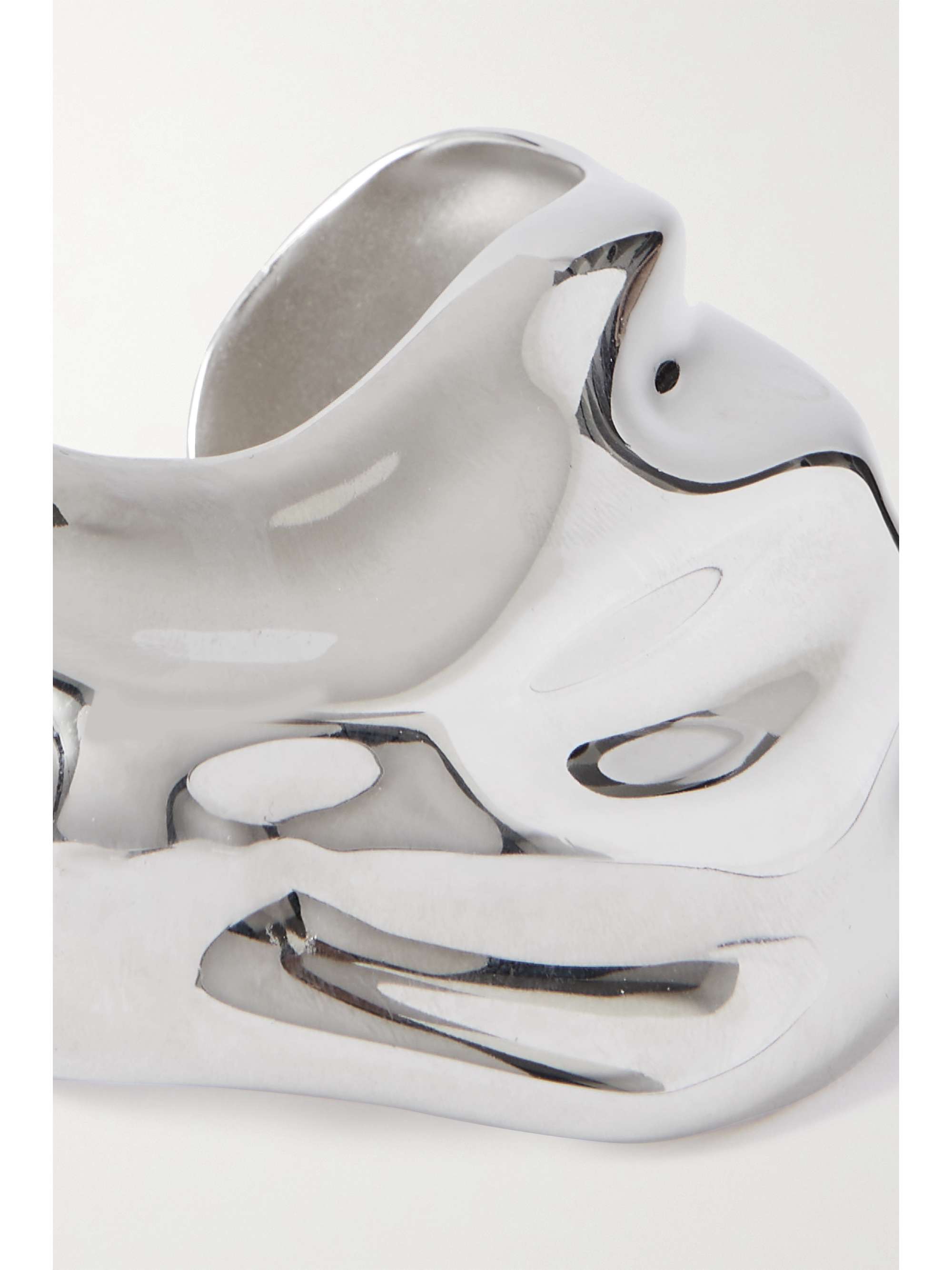 ALAÏA Silvertone cuff NETAPORTER