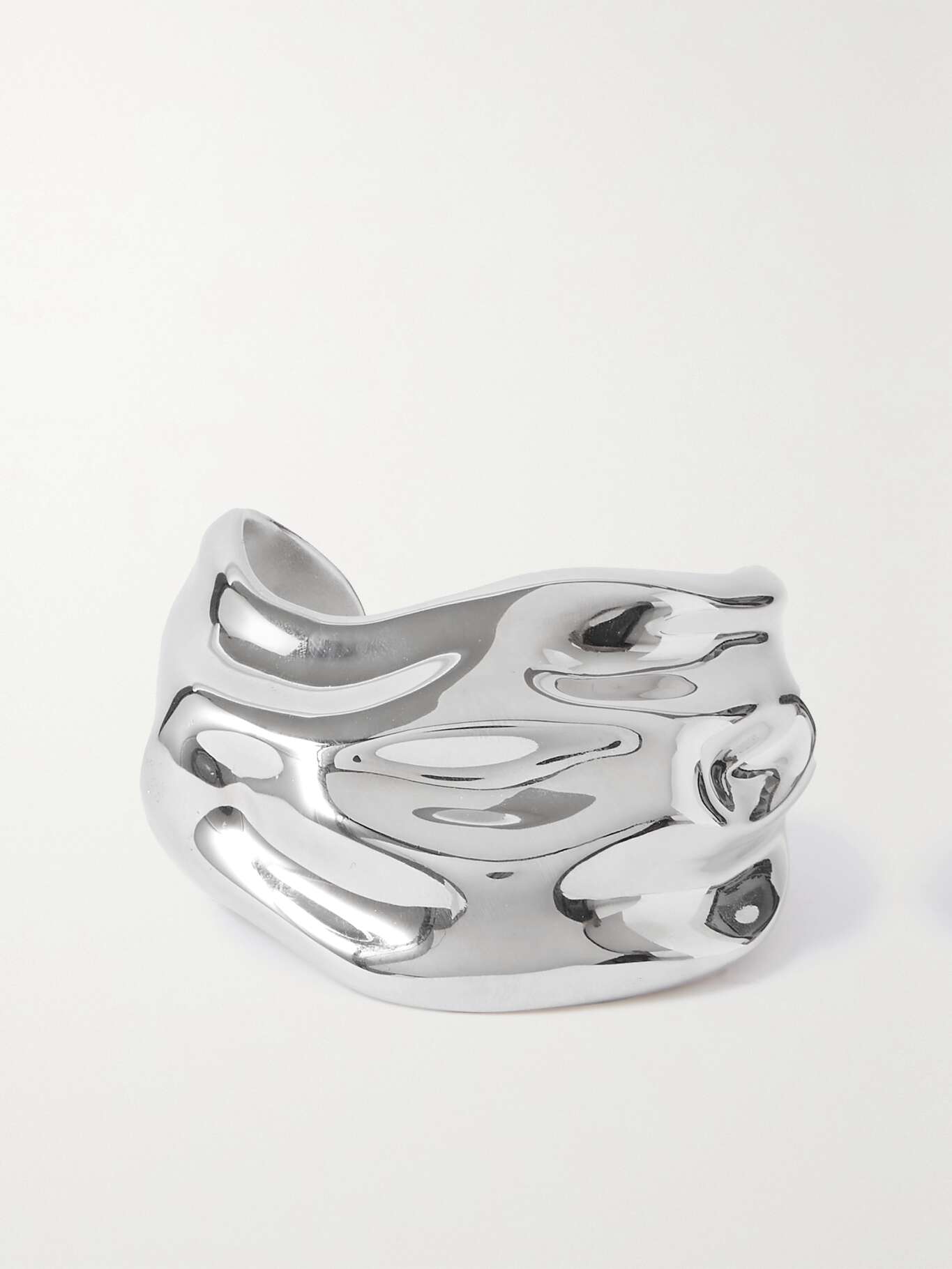 ALAÏA Silvertone cuff NETAPORTER