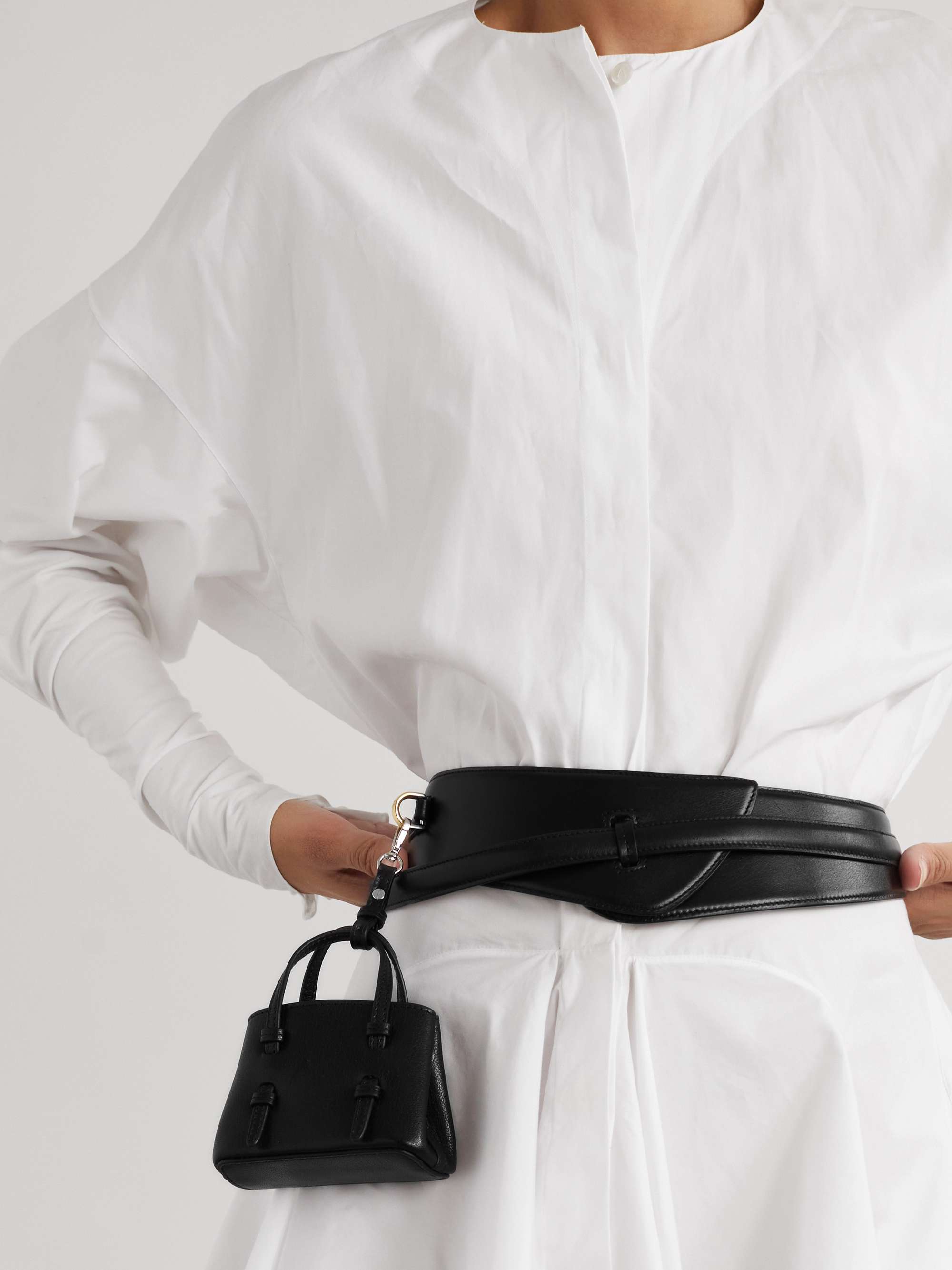 ALAÏA Paneled leather belt