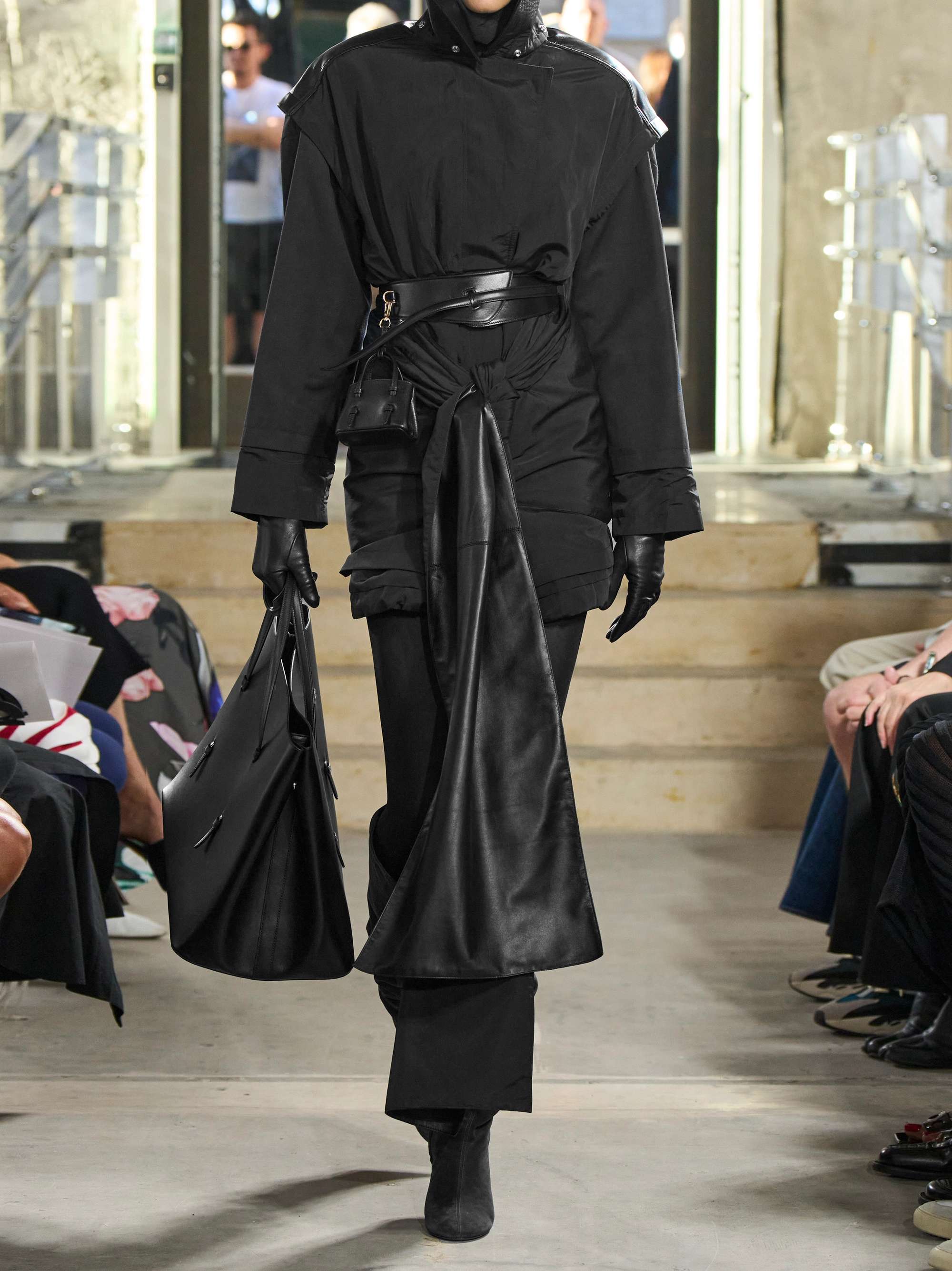 ALAÏA Paneled leather belt