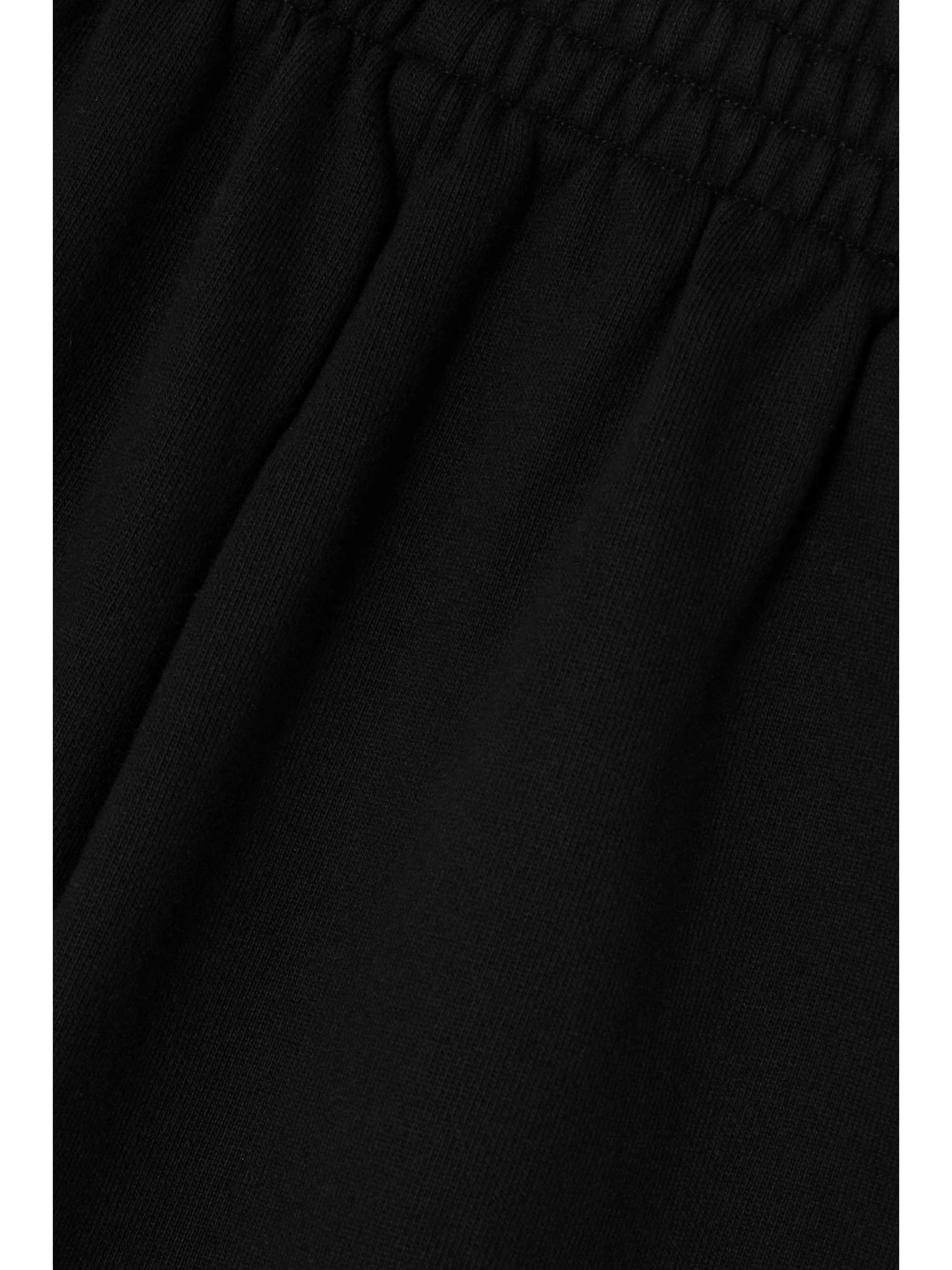 SKIMS Boyfriend fleeceback cottonjersey shorts Onyx NETAPORTER