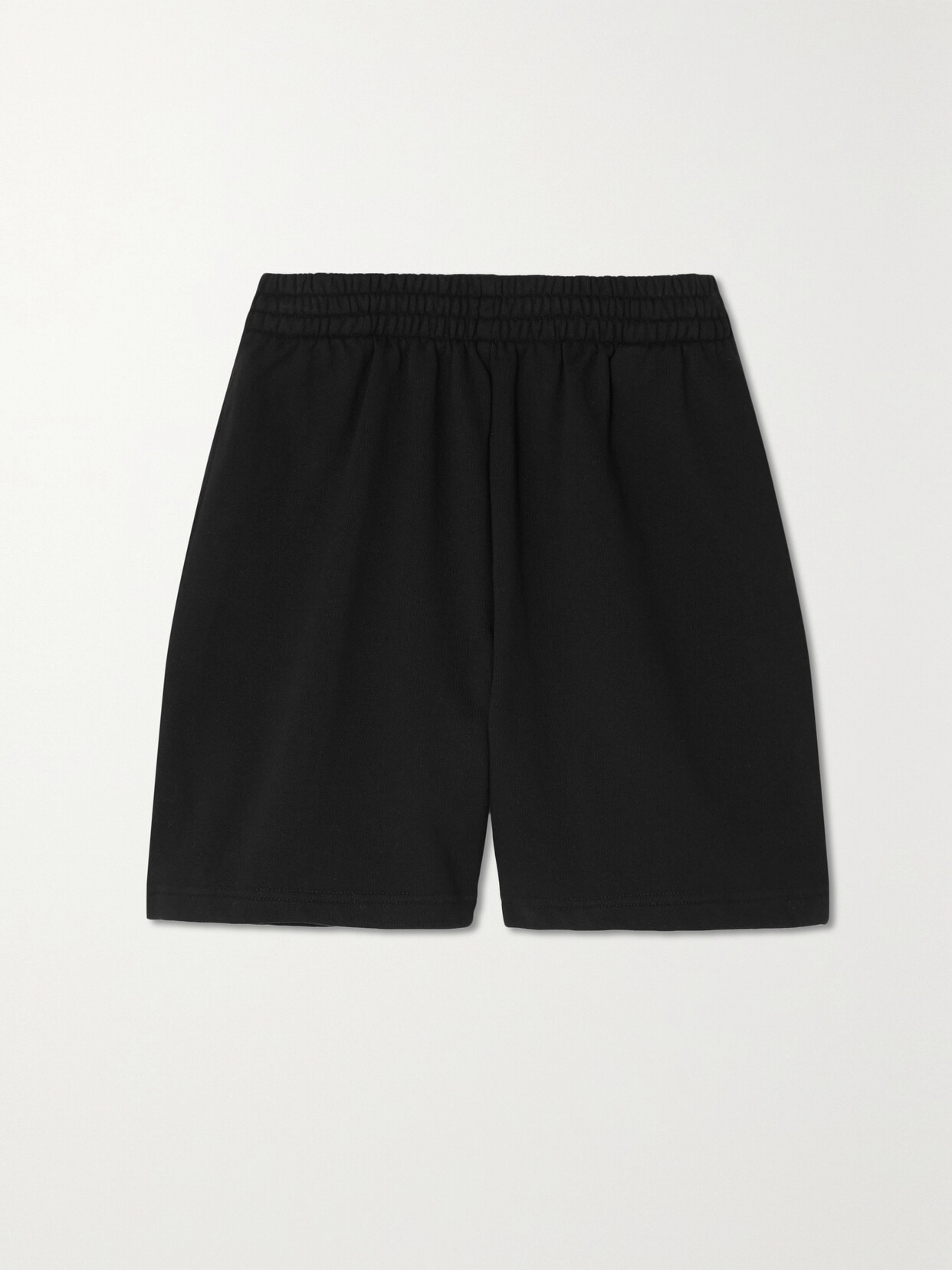 Skims - Boyfriend Fleece-back Cotton-jersey Shorts - Onyx