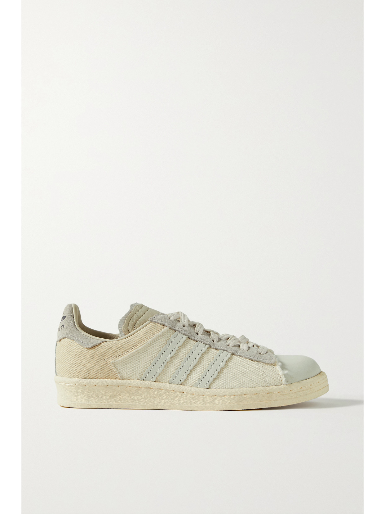 adidas Originals - + Highsnobiety High Art Twill, Nubuck And Suede-trimmed Canvas Sneakers - White