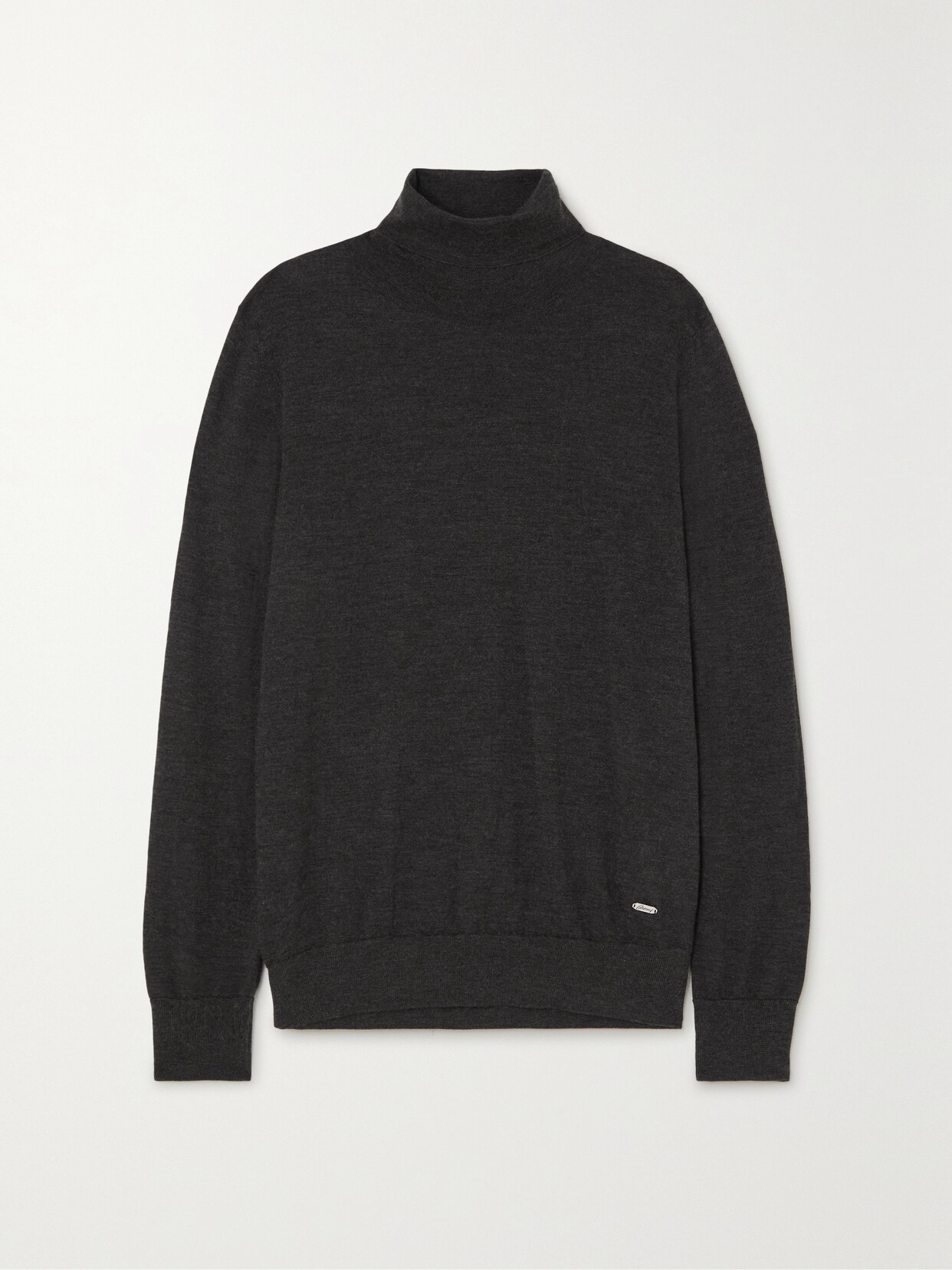Brioni Cashmere And Silk-blend Turtleneck Sweater - Black