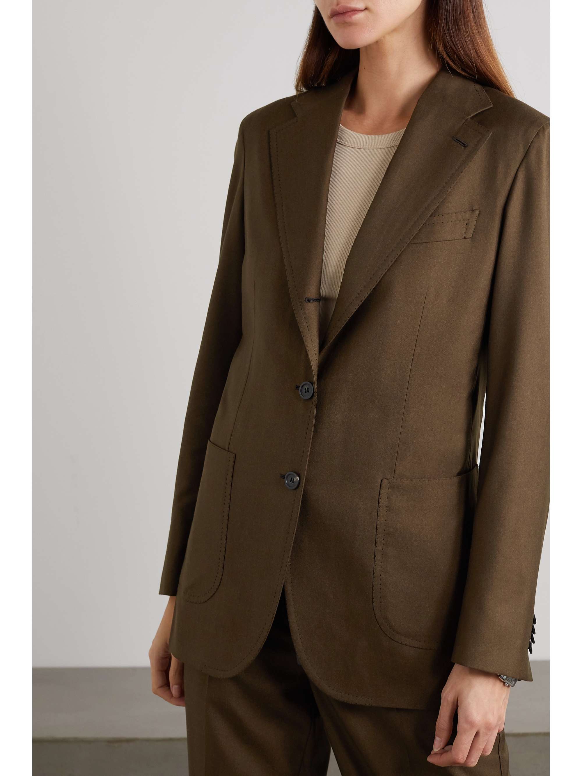 BRIONI Wool-blend twill blazer