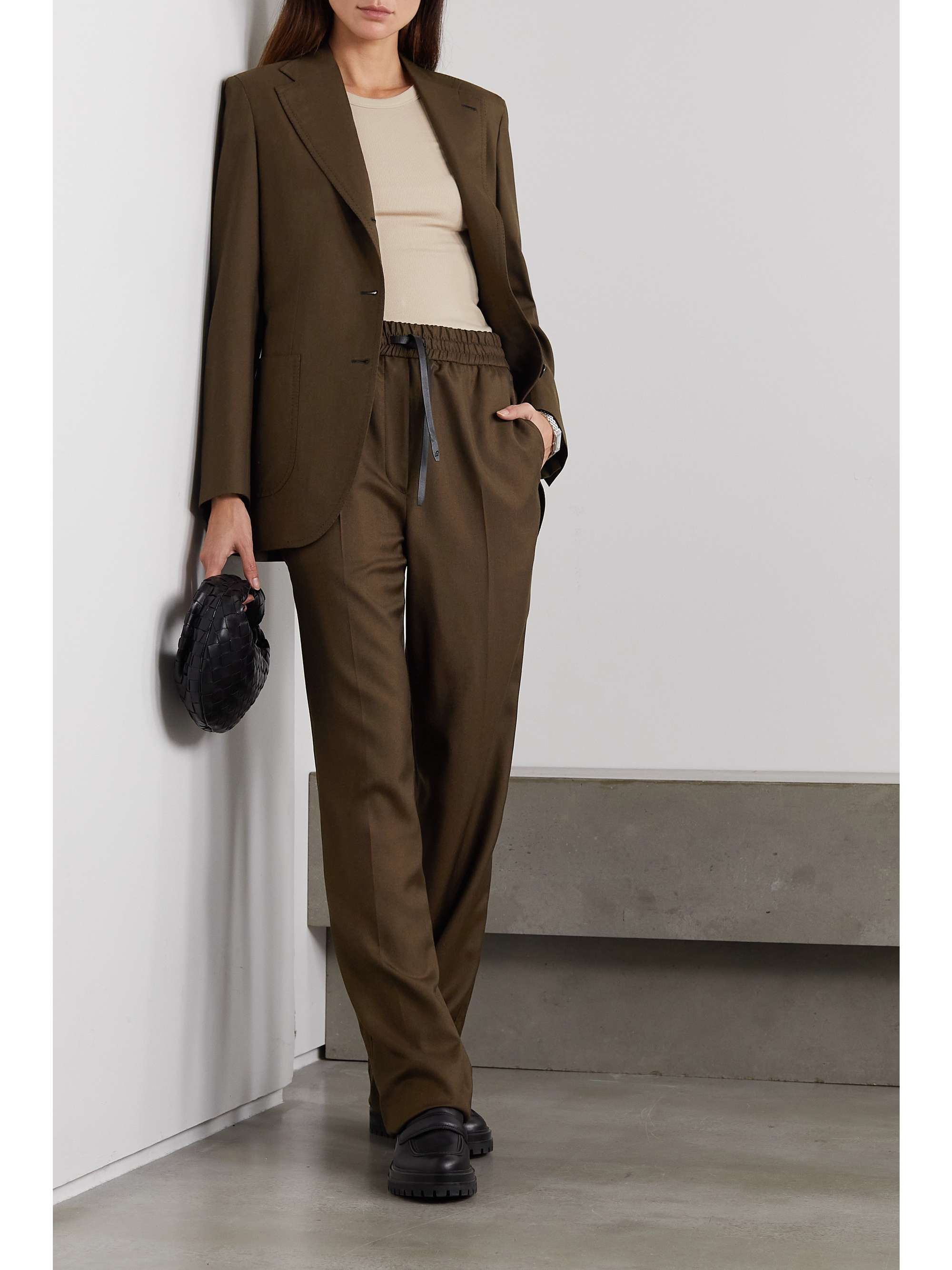 BRIONI Wool-blend twill blazer