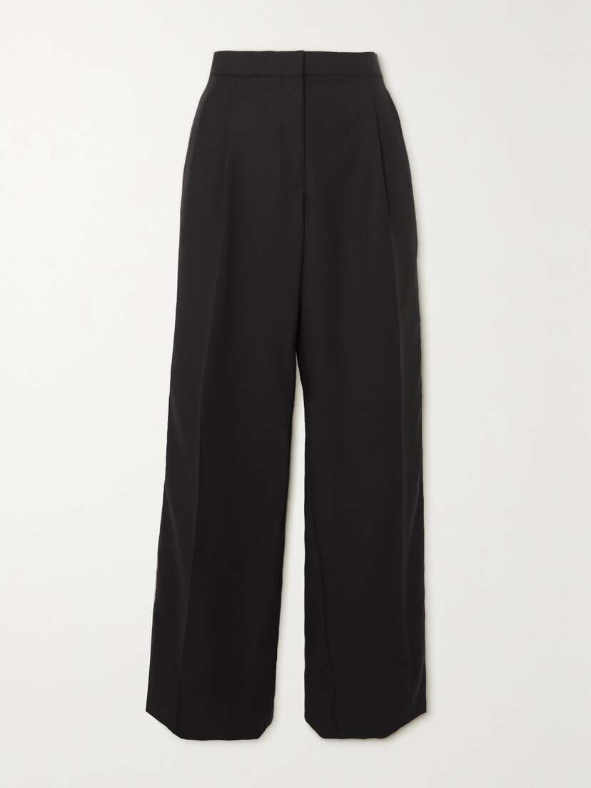 Brioni Baretha Paneled Wool Straight-leg Pants
