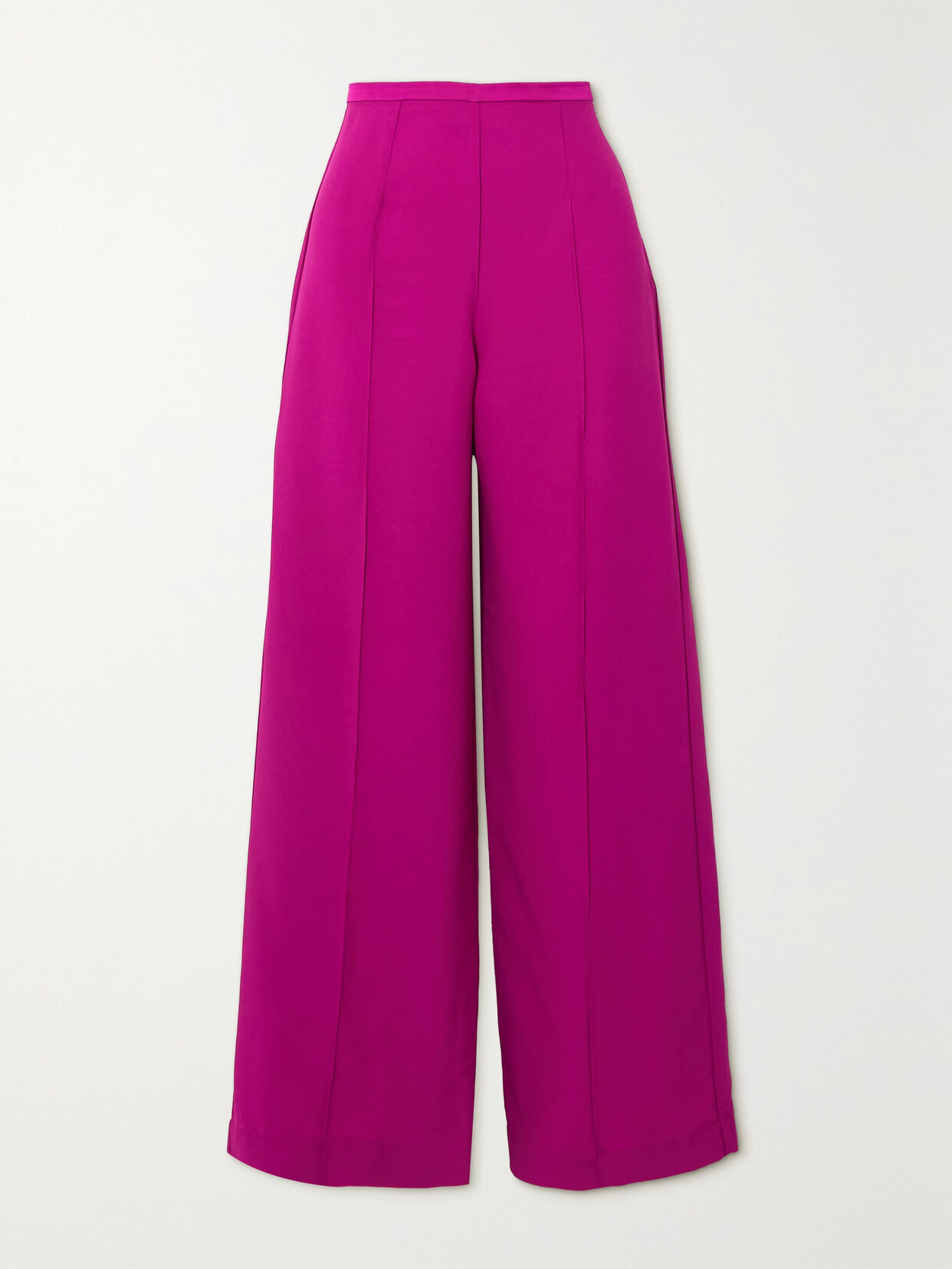 Taller Marmo + Net Sustain Eclipse Duchesse-satin Wide-leg Pants - Purple