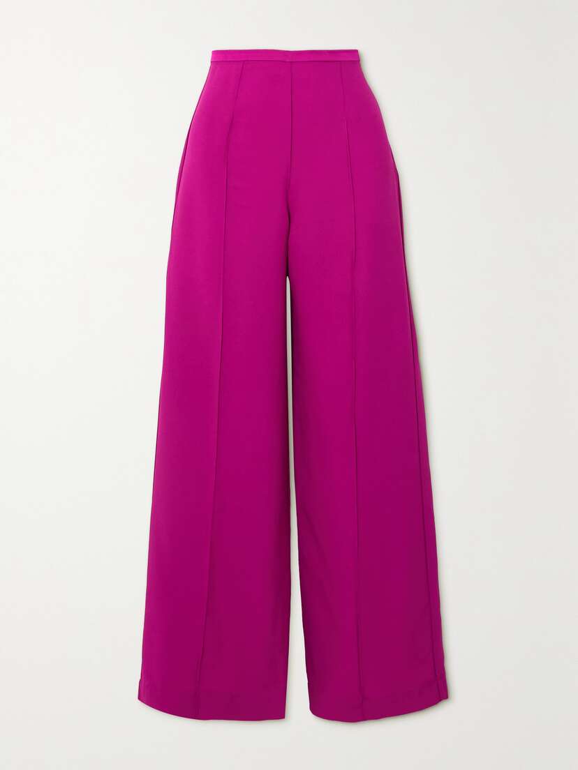 Taller Marmo + Net Sustain Eclipse Duchesse-satin Wide-leg Pants