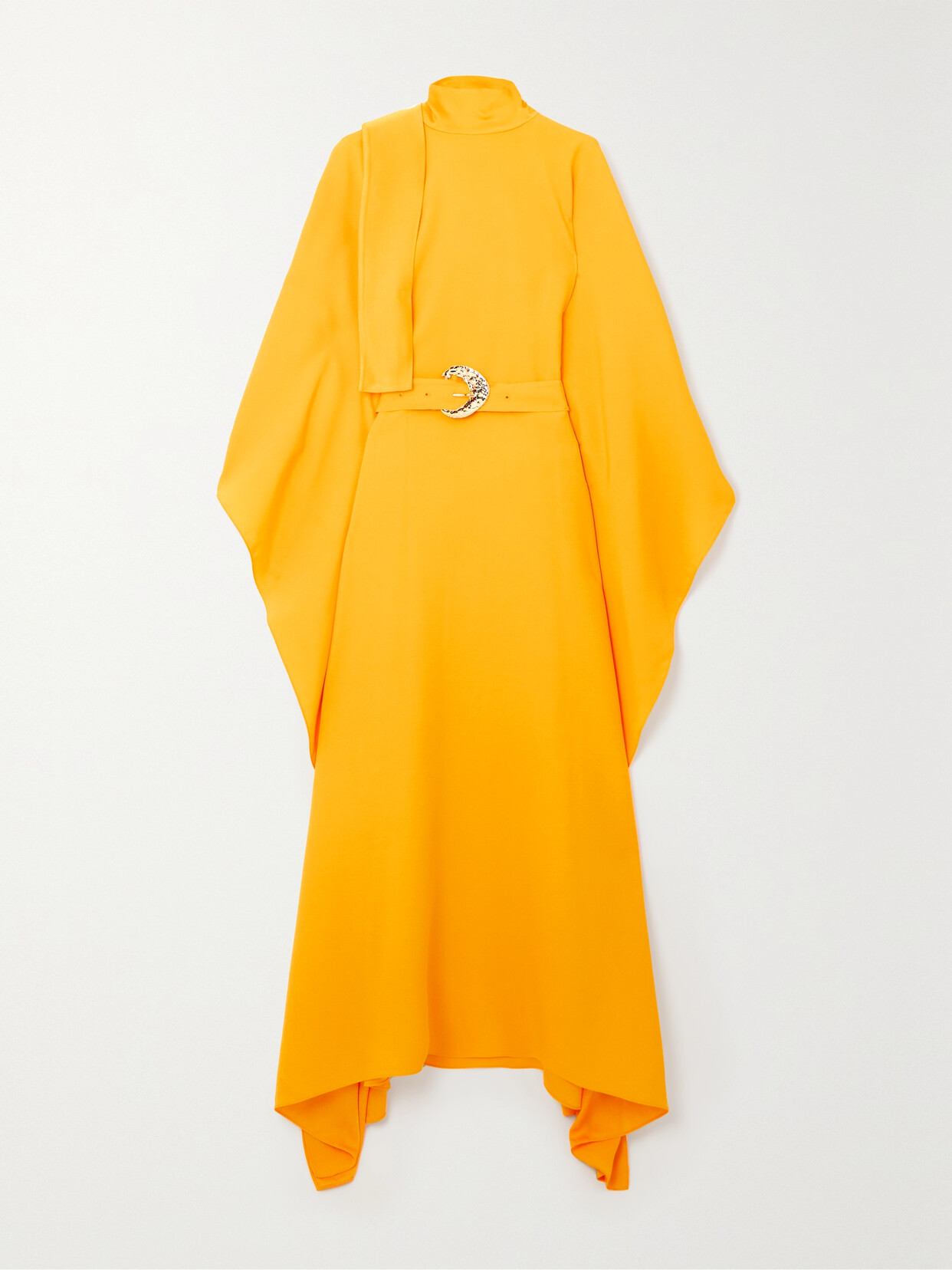 Taller Marmo - + Net Sustain El Sol Belted Crepe Kaftan - Yellow