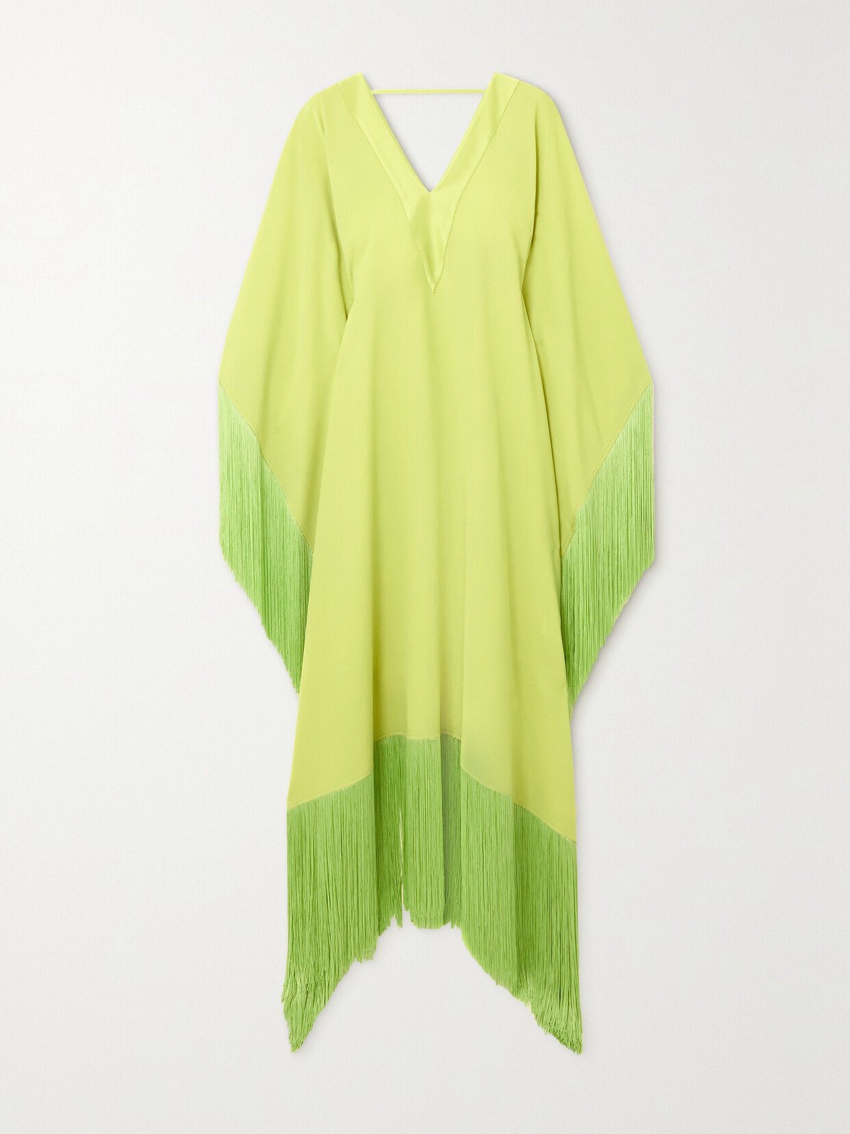 Taller Marmo - Very Ross Fringed Crepe Kaftan - Green