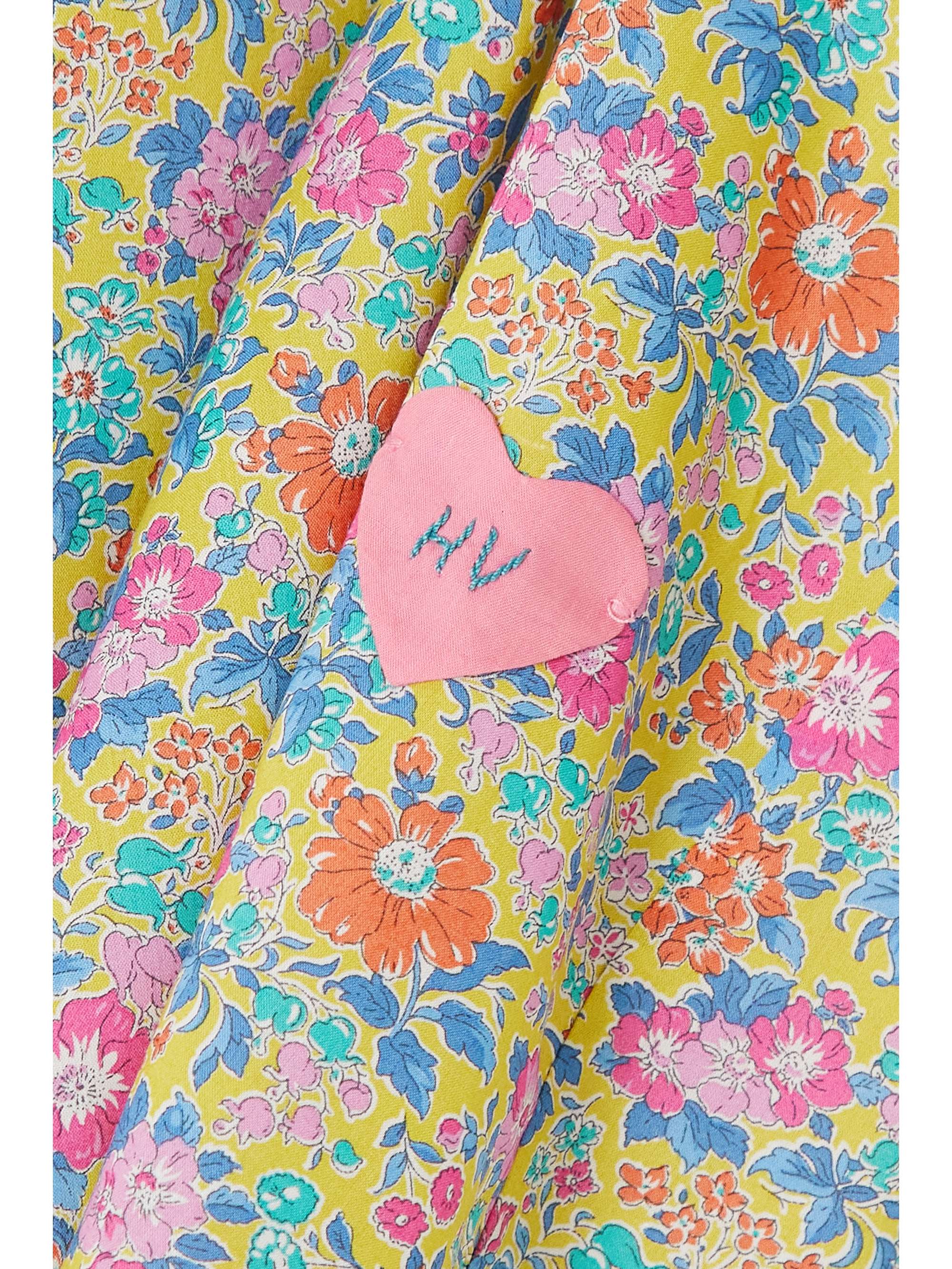HORROR VACUI Julietta gathered floral-print cotton blouse