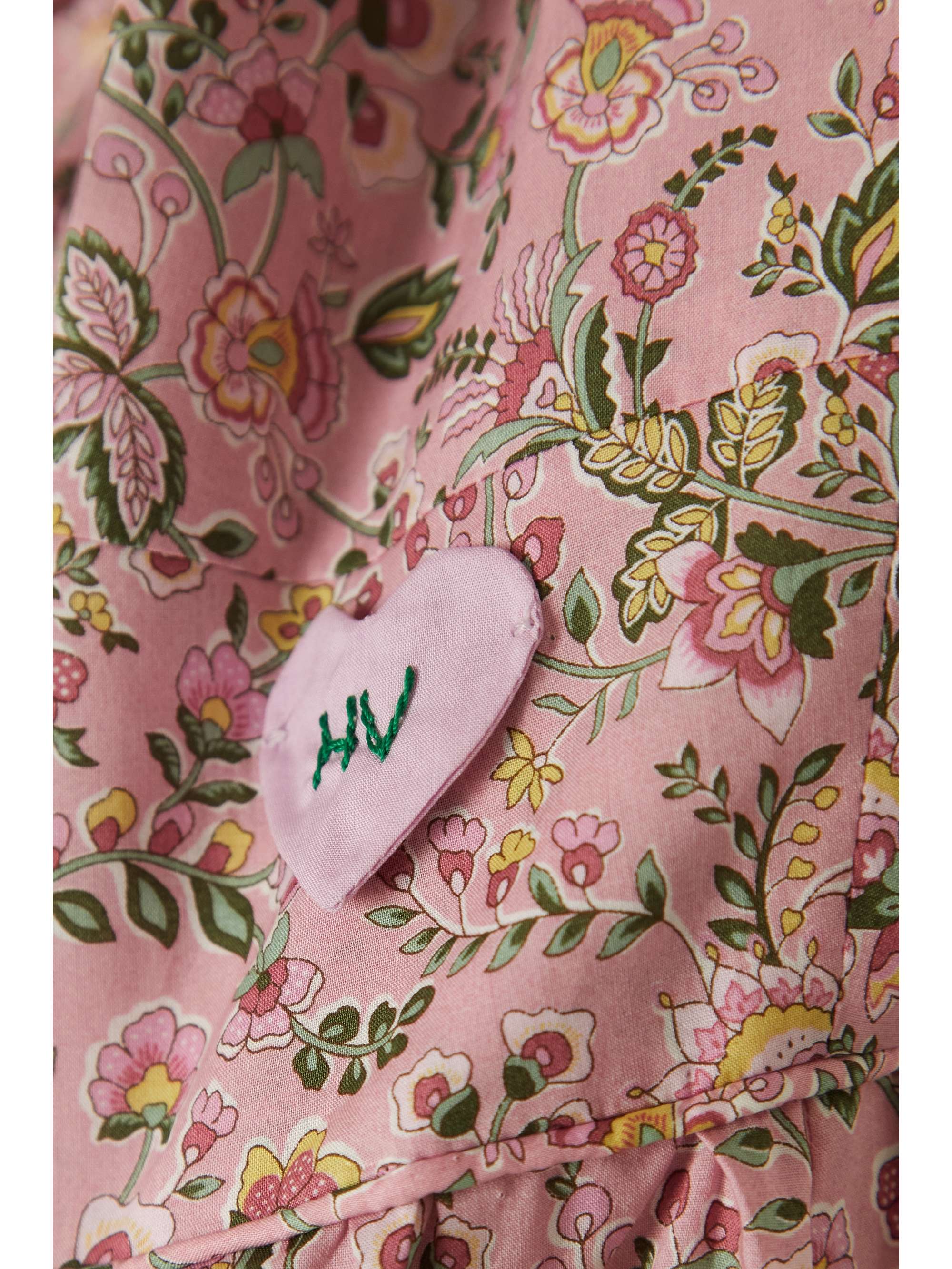 HORROR VACUI Freja tiered scalloped floral-print cotton-poplin midi dress