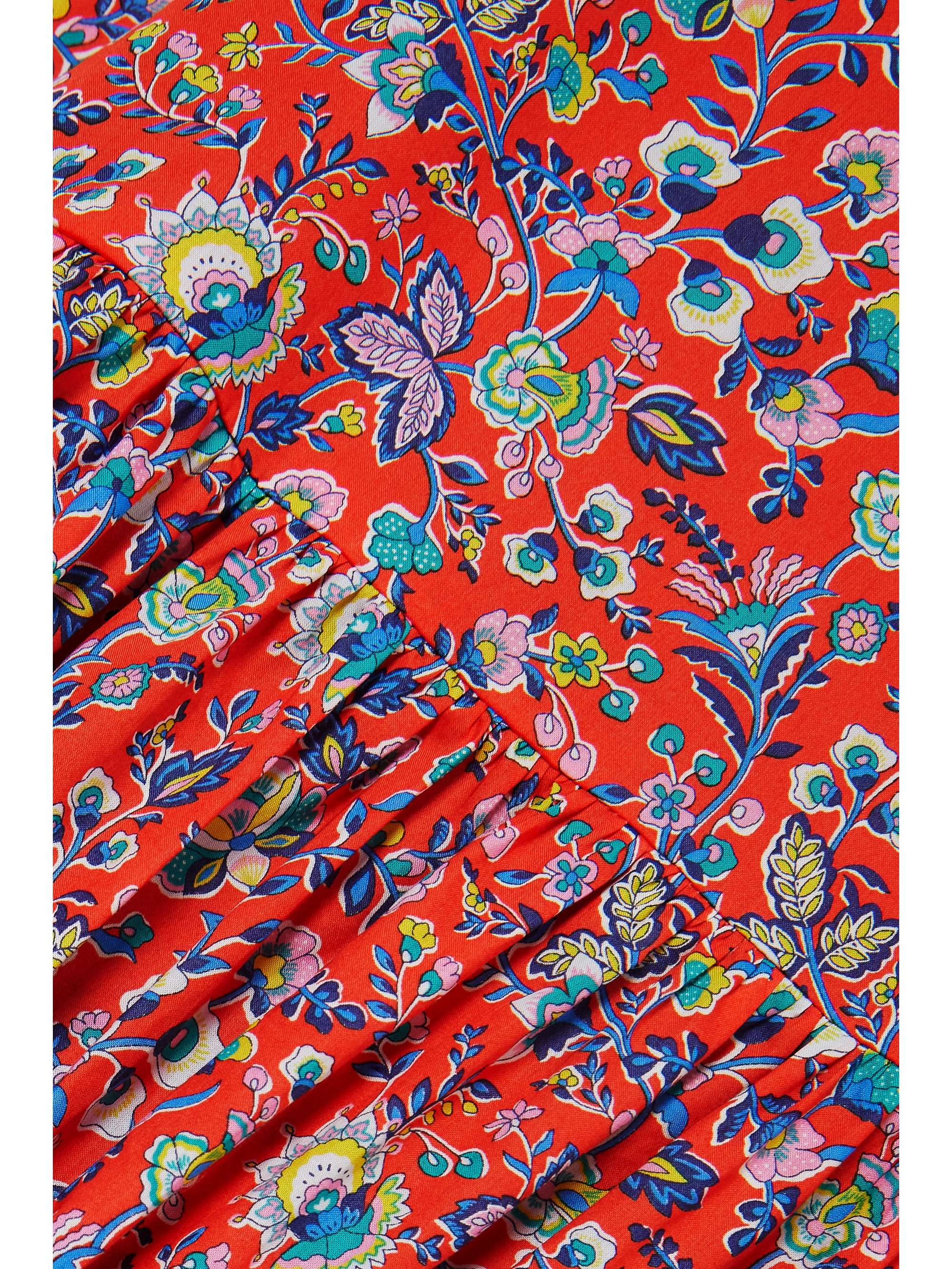 HORROR VACUI Pari Maxikleid aus Baumwolle mit Blumenprint und Rüschen