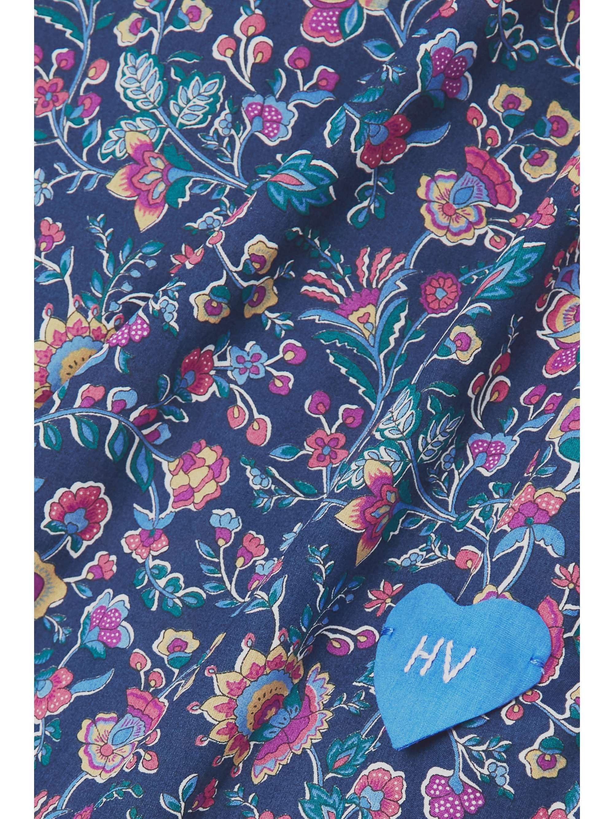 HORROR VACUI Mafalda asymmetric floral-print cotton-poplin midi dress