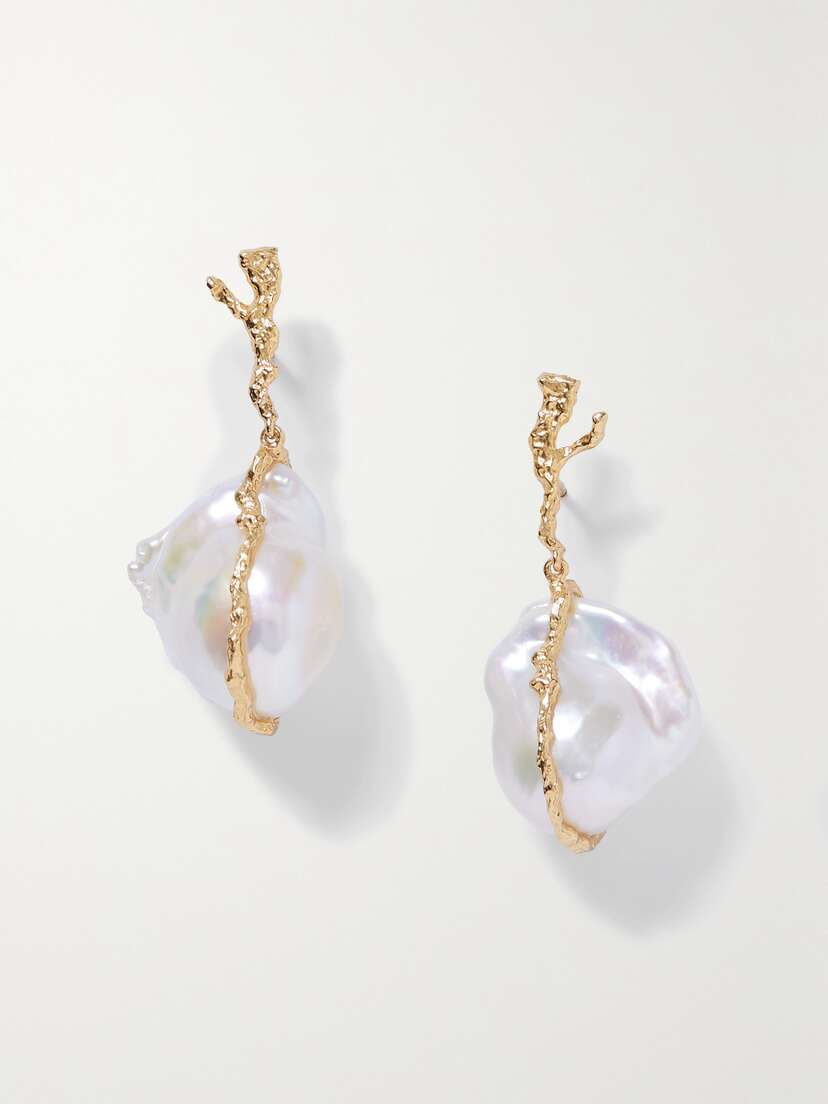 Pacharee Gold-plated Pearl Earrings