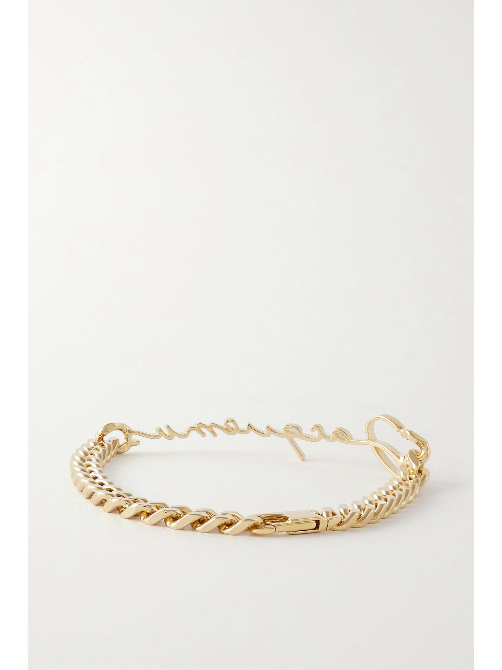JACQUEMUS La Gourmette Jacquemus gold-tone bracelet