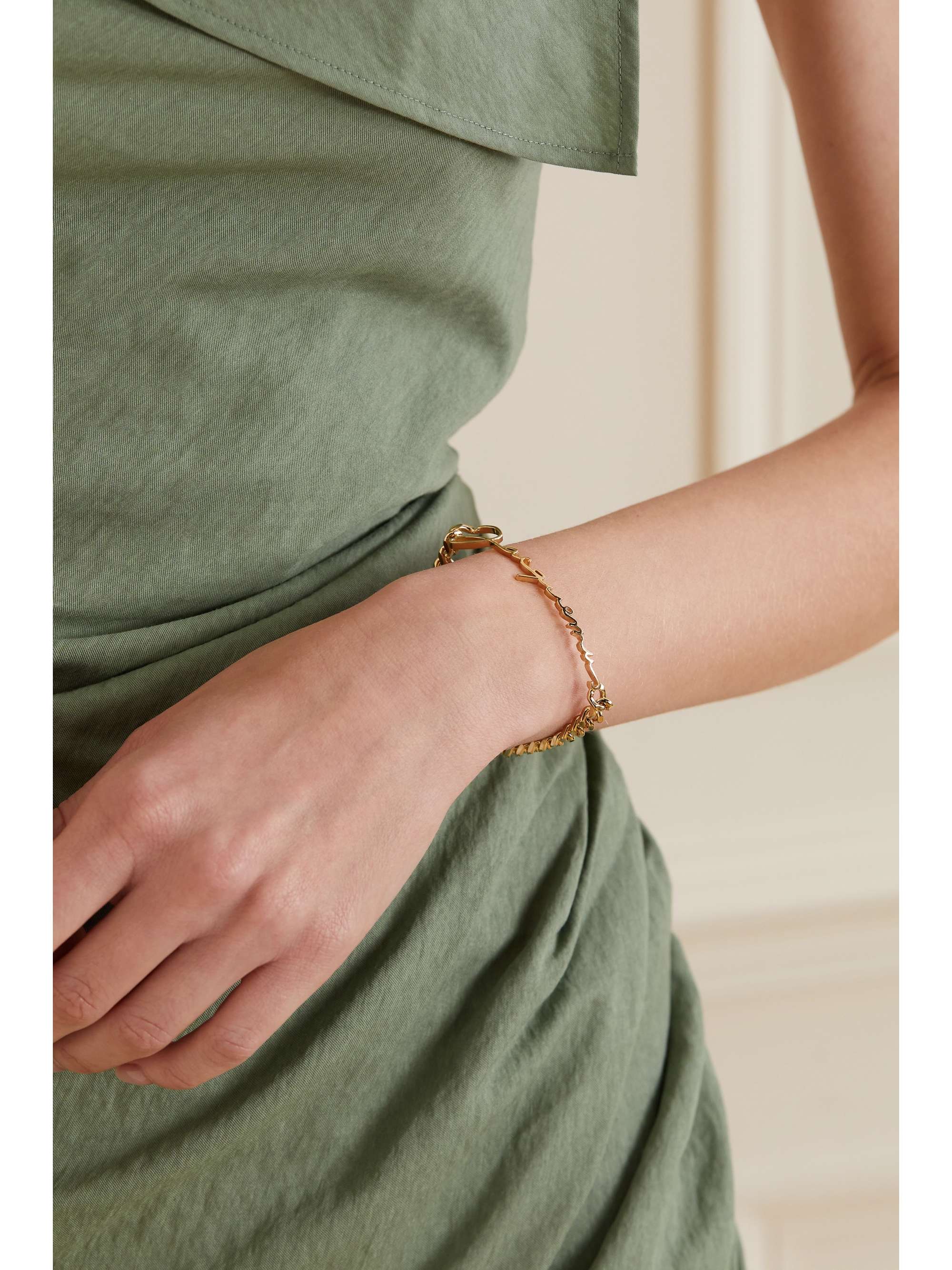 JACQUEMUS La Gourmette Jacquemus gold-tone bracelet