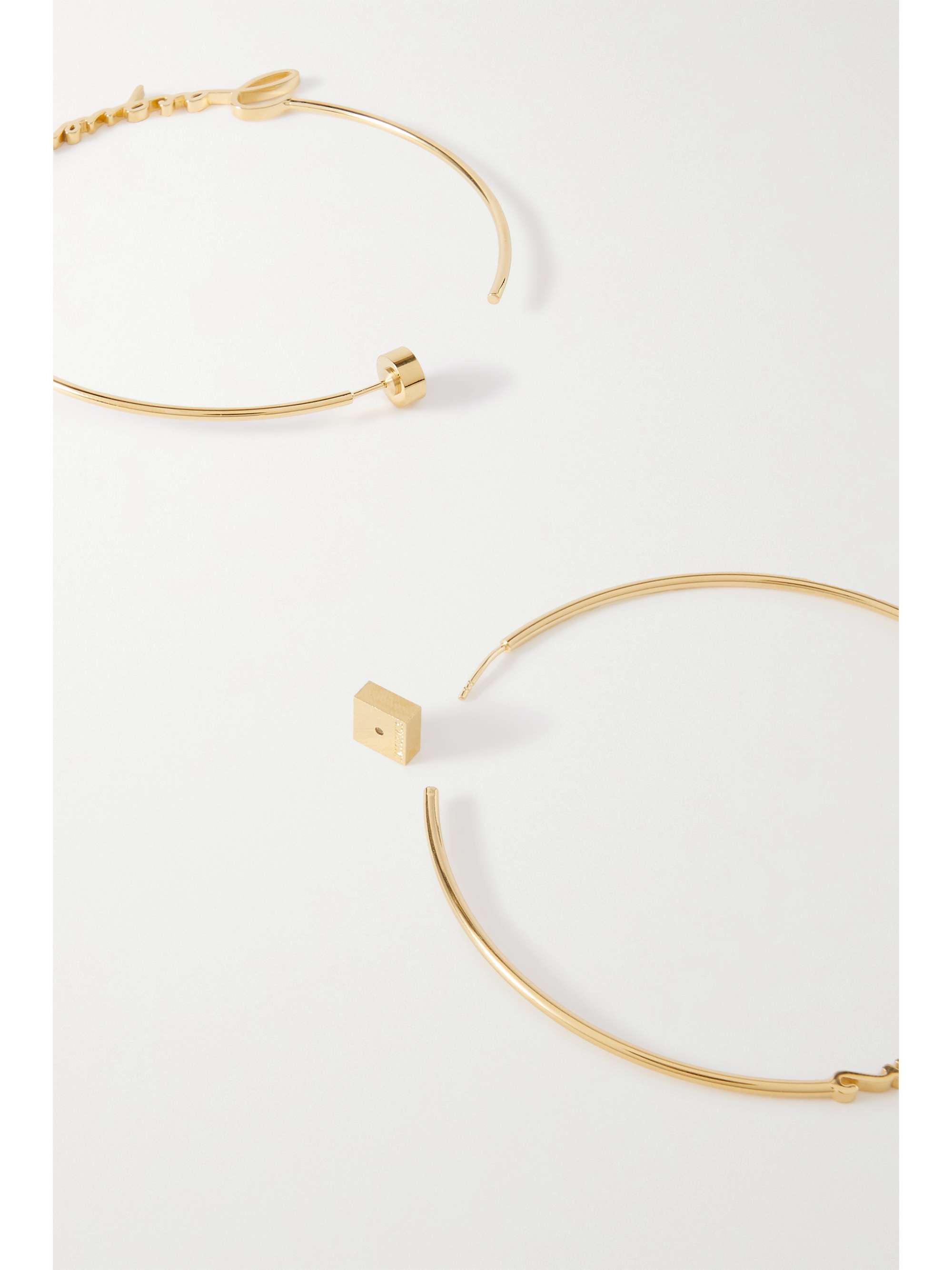 JACQUEMUS Les Creoles gold-tone hoop earrings