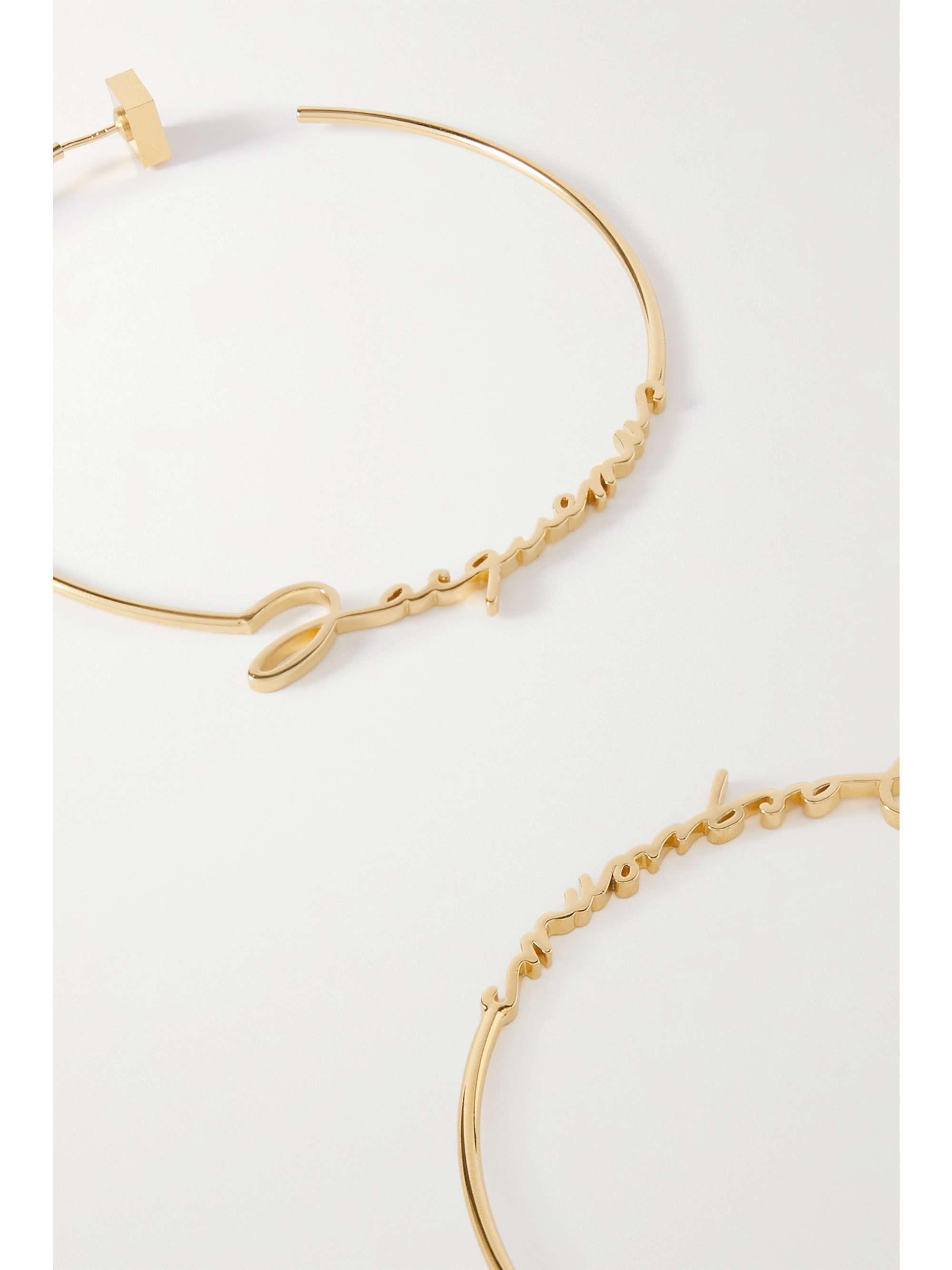 JACQUEMUS Les Creoles gold-tone hoop earrings