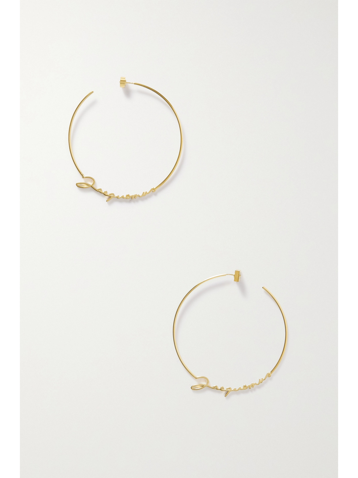 Jacquemus - Les Creoles Gold-tone Hoop Earrings - One size