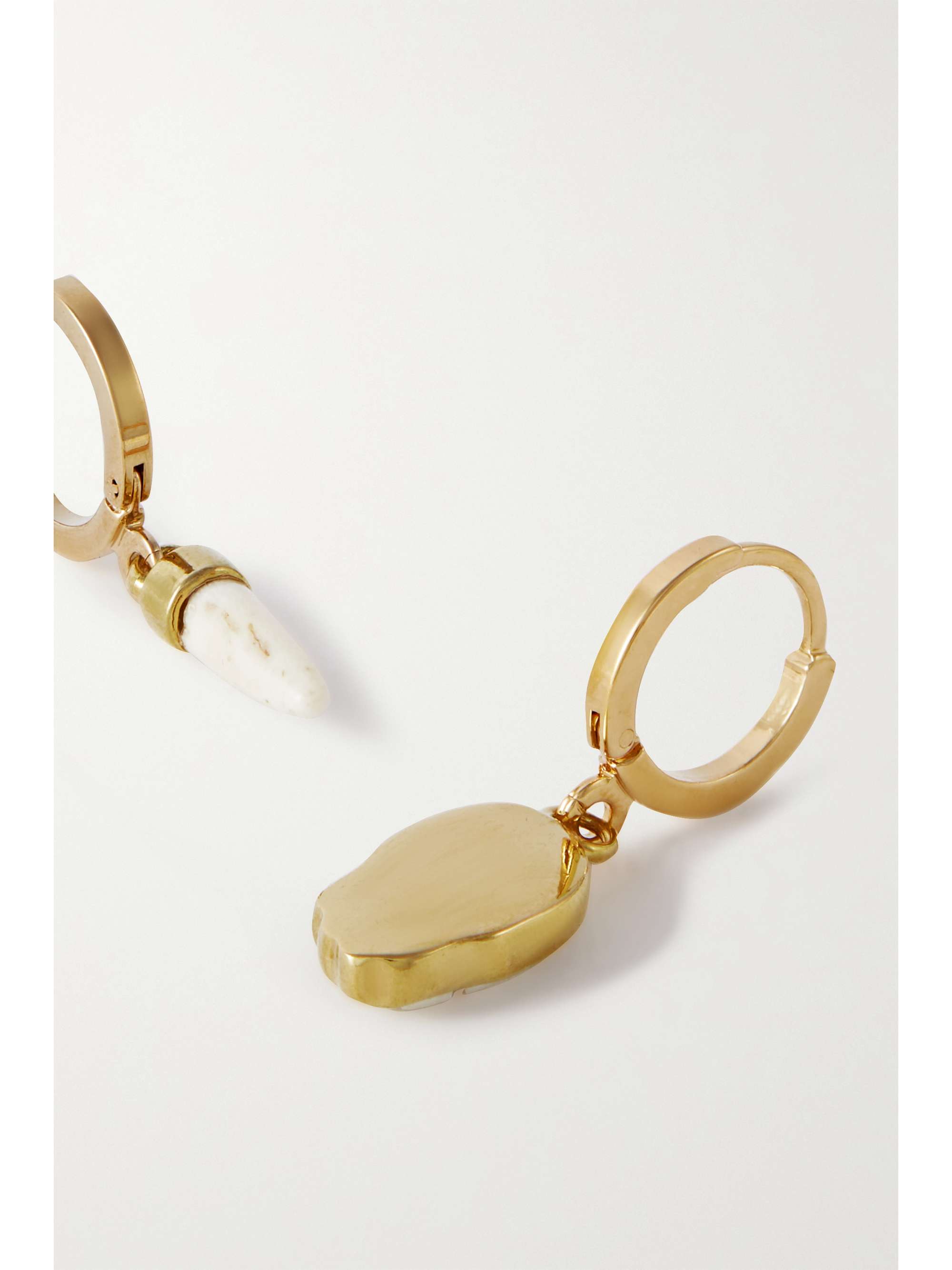 ISABEL MARANT Gold-tone bone earrings