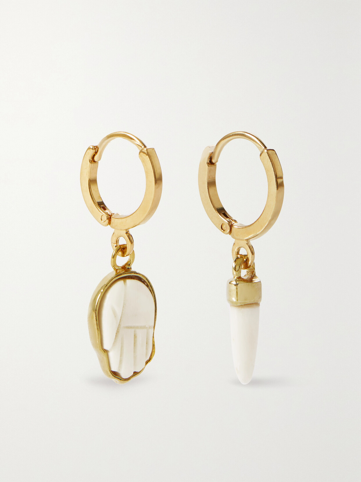 Isabel Marant - Gold-tone Bone Earrings - One size