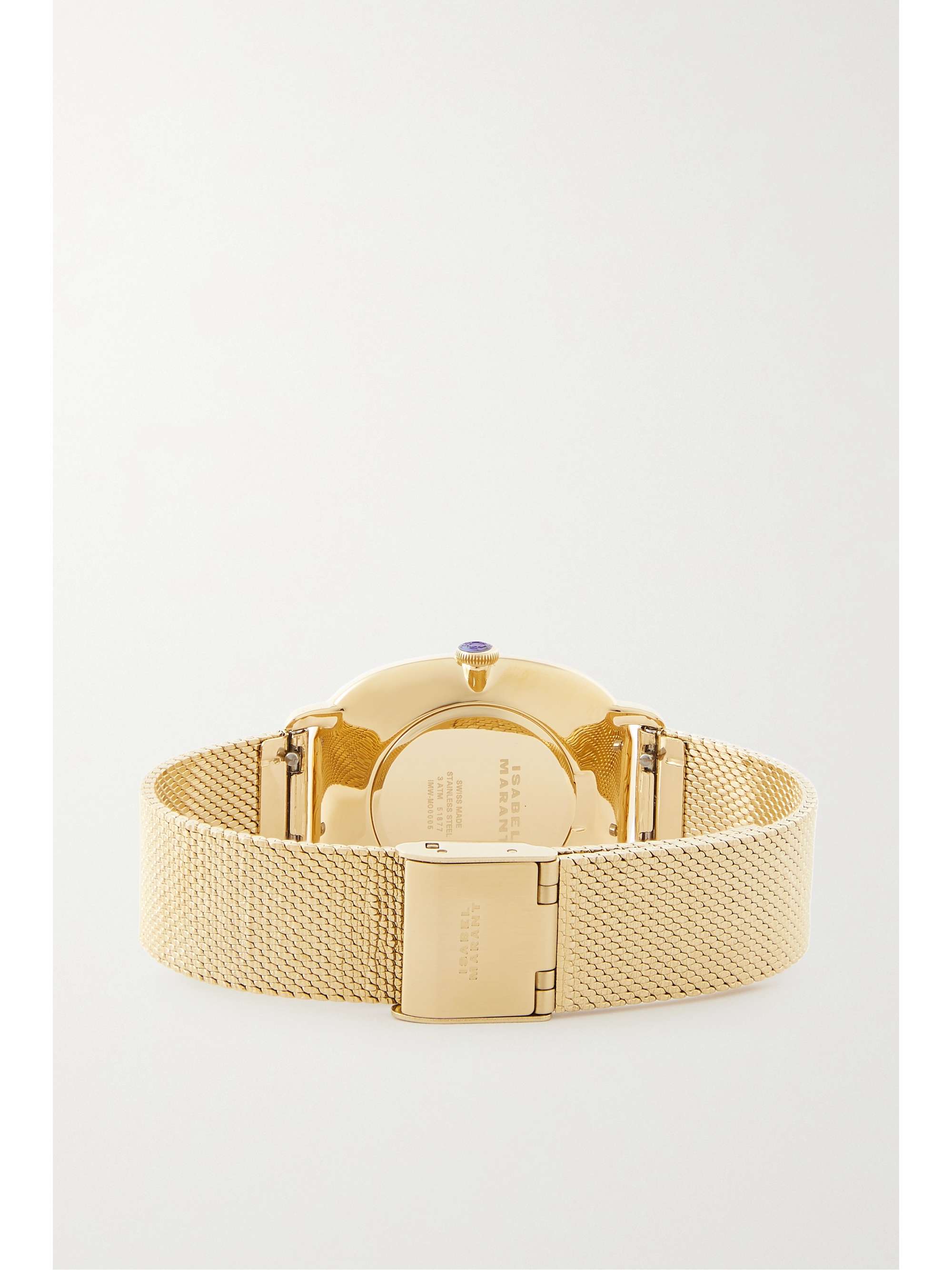 ISABEL MARANT 28.07 金色精钢腕表
