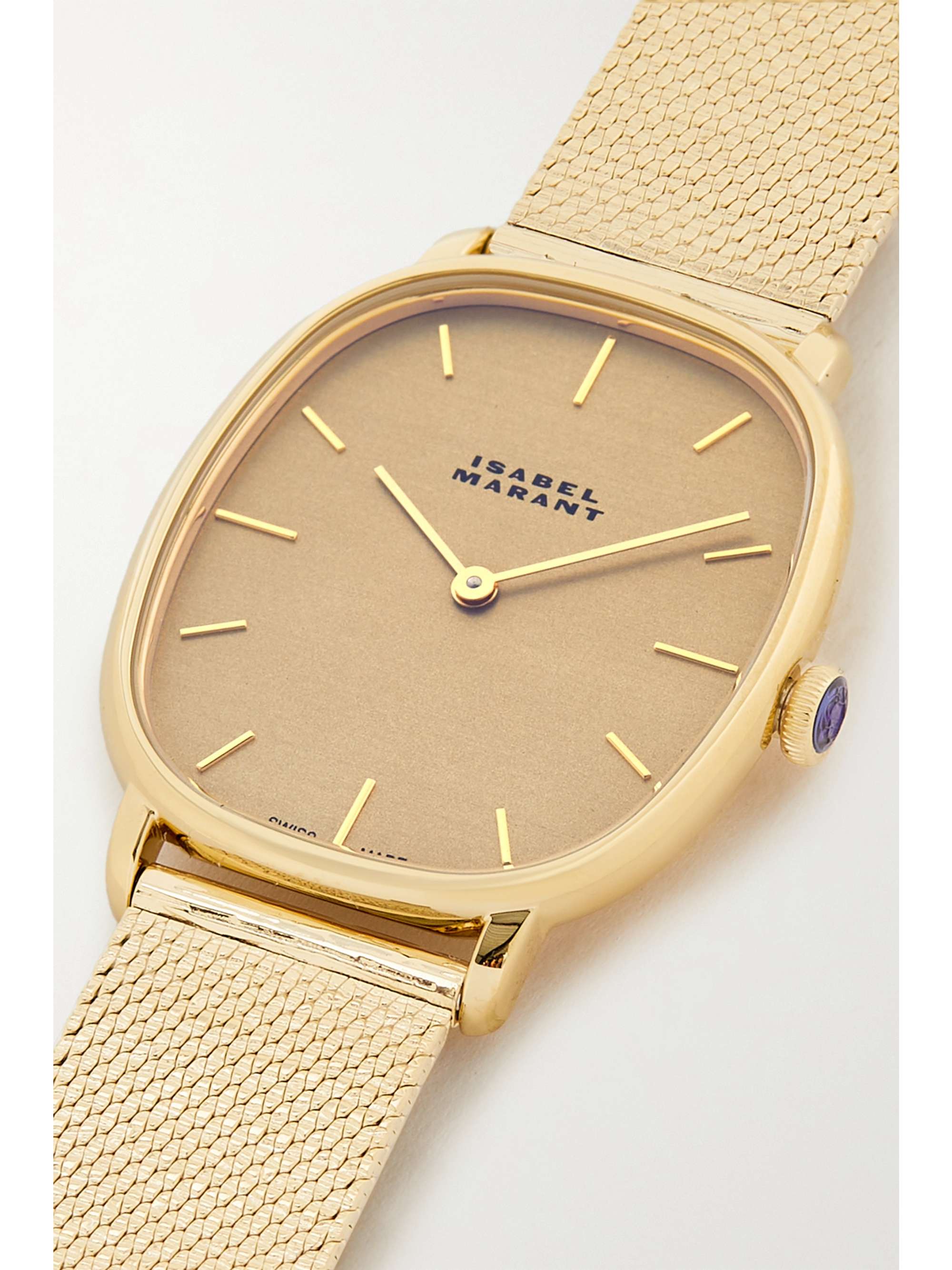 ISABEL MARANT 28.07 金色精钢腕表