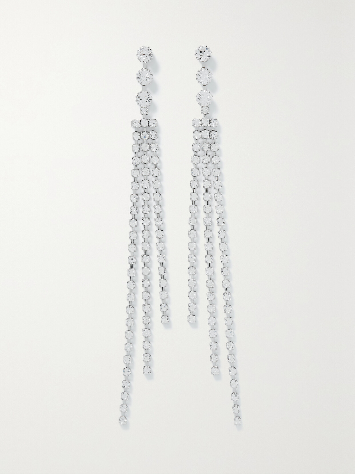 Isabel Marant Silver-tone Crystal Earrings