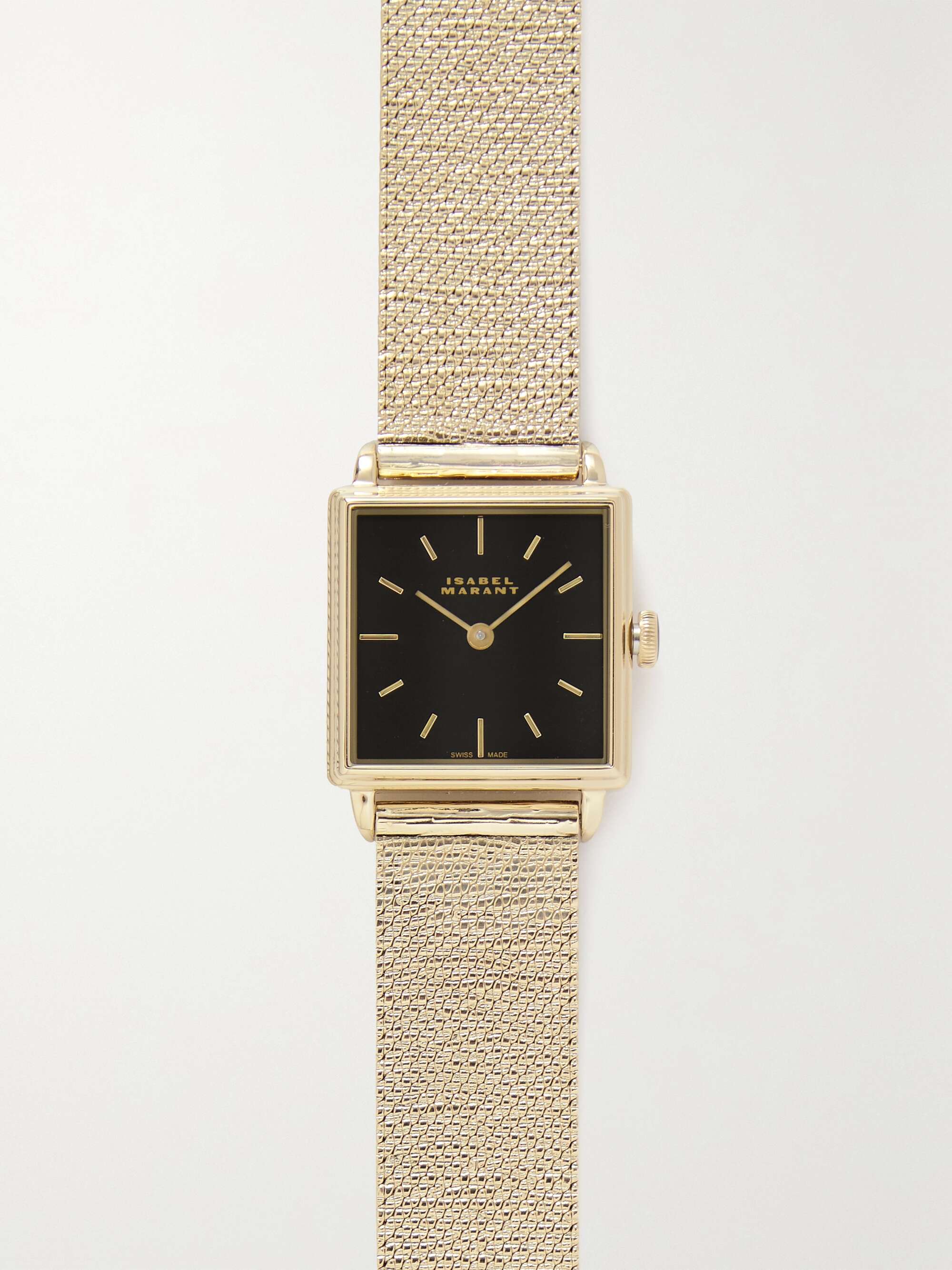 ISABEL MARANT Hand-wound gold-tone and stainless steel watch | NET
