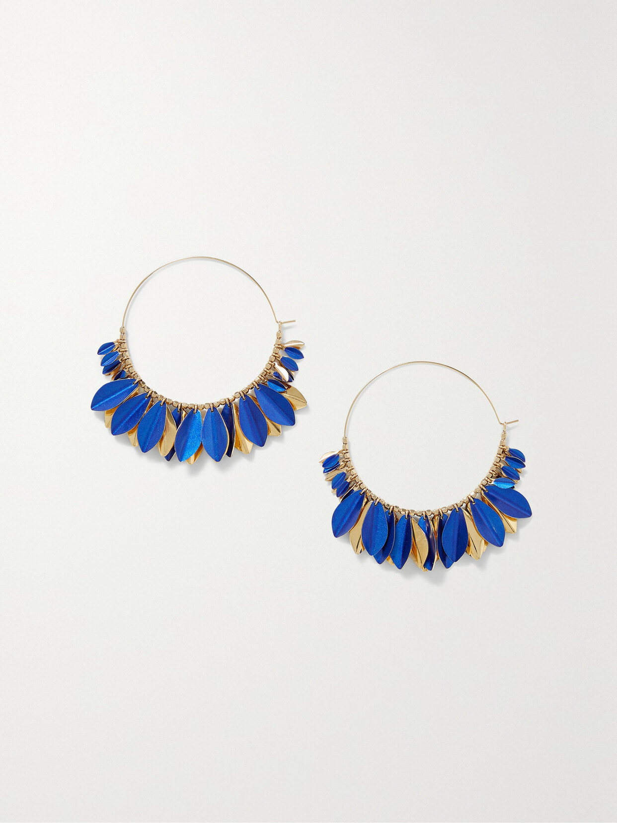 Isabel Marant - Gold-tone Hoop Earrings - Blue