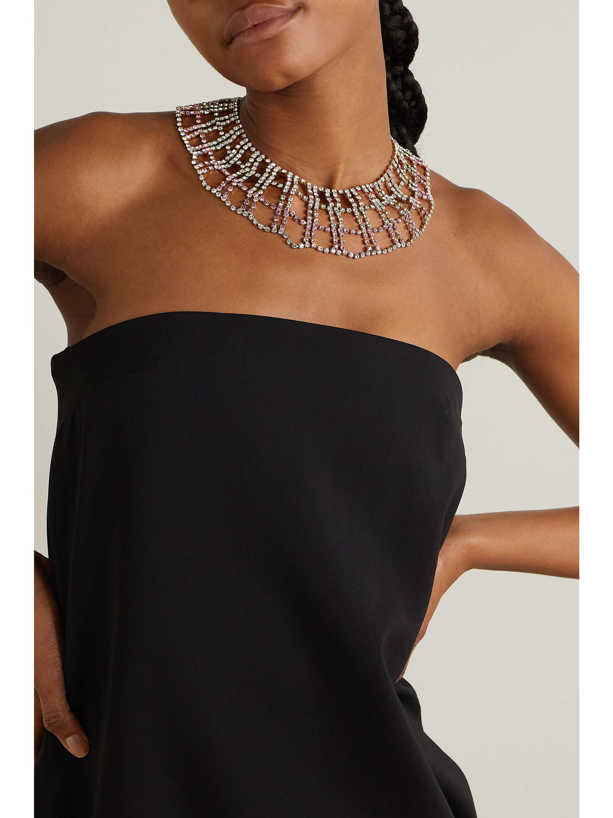 ROSANTICA Aurora gold-tone crystal necklace