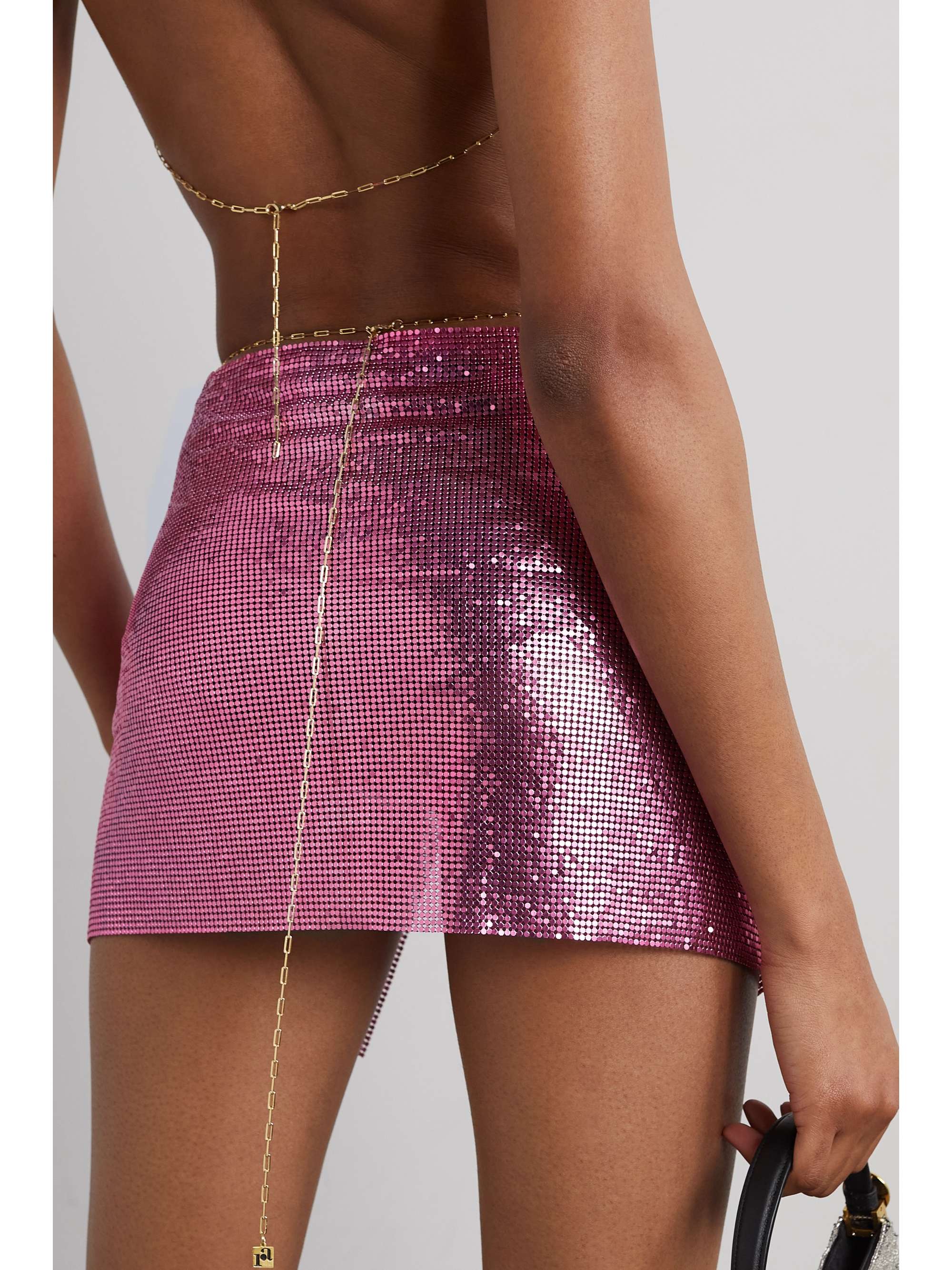 ROSANTICA Mermaid chainmail mini skirt