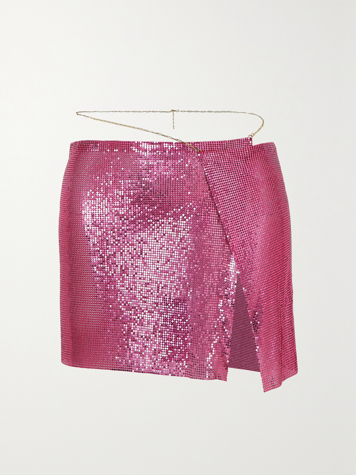 Rosantica - Mermaid Chainmail Mini Skirt - Pink