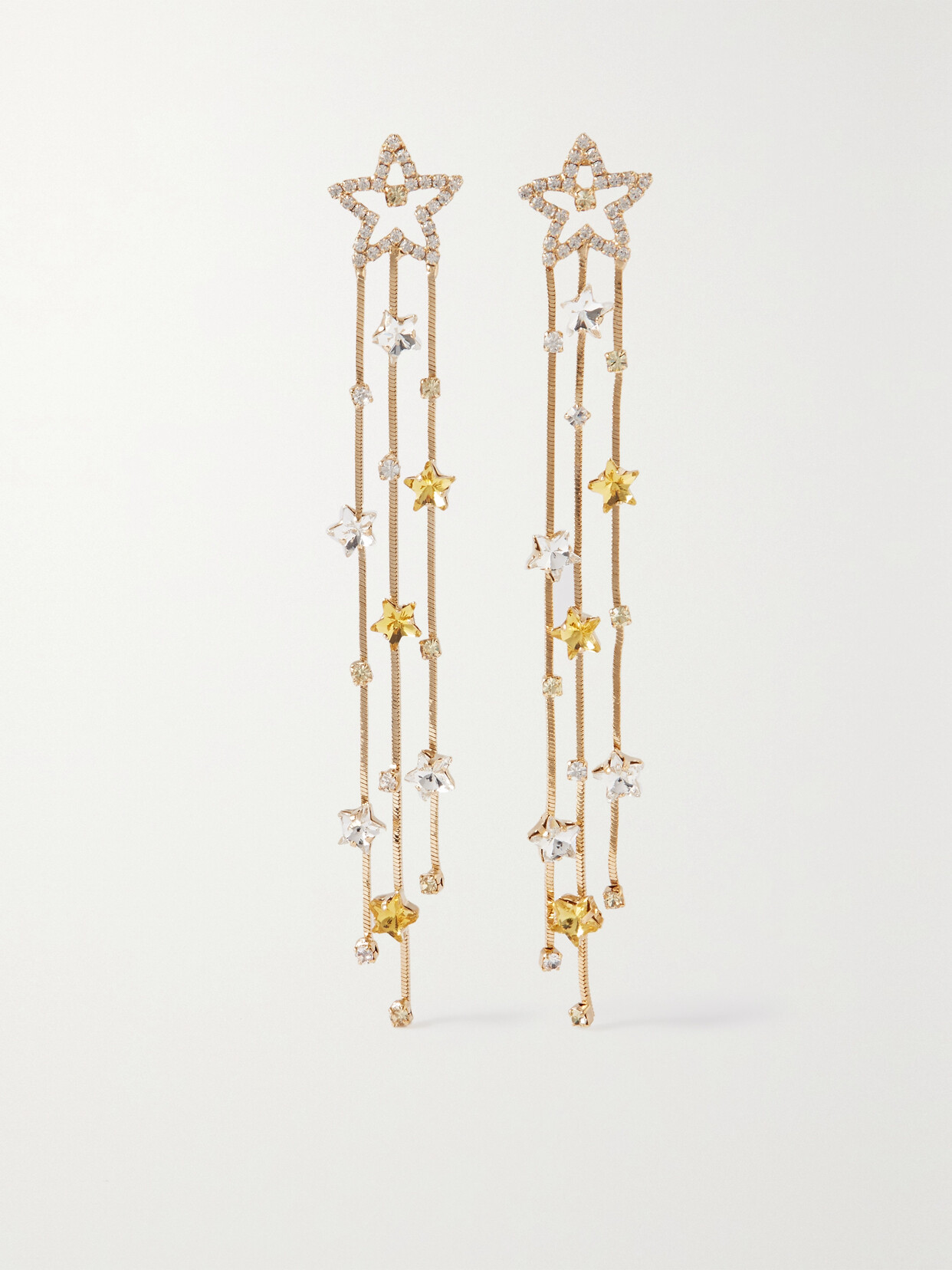 Meteora Gold-tone Crystal Earrings