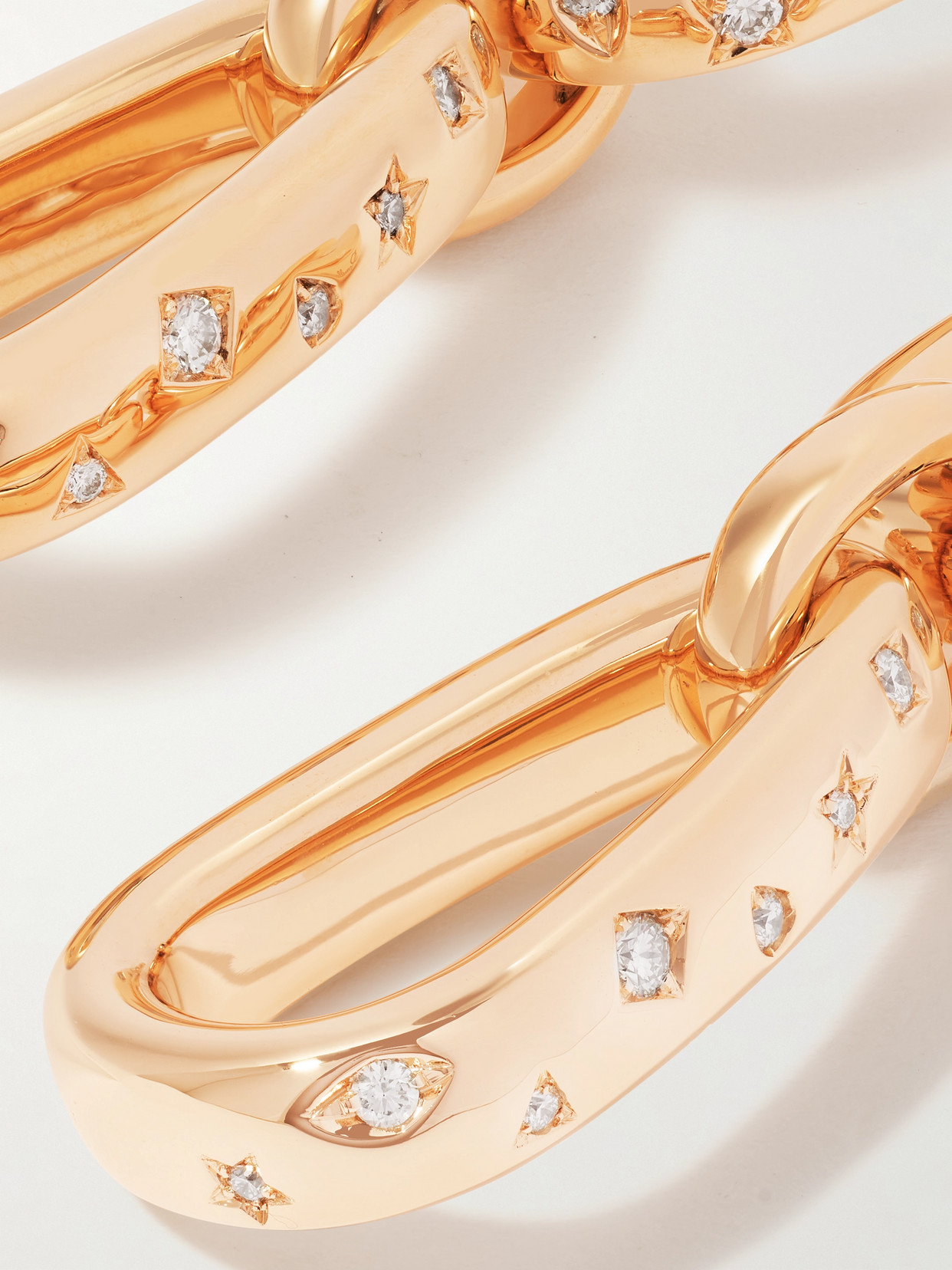 Shop Pomellato Iconica 18-karat Rose Gold Diamond Earrings