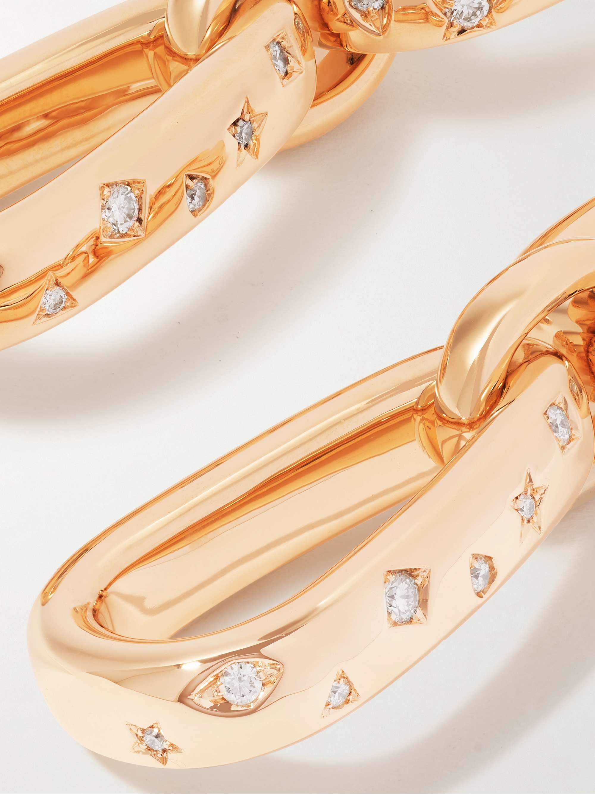 POMELLATO Iconica 18-karat rose gold diamond earrings