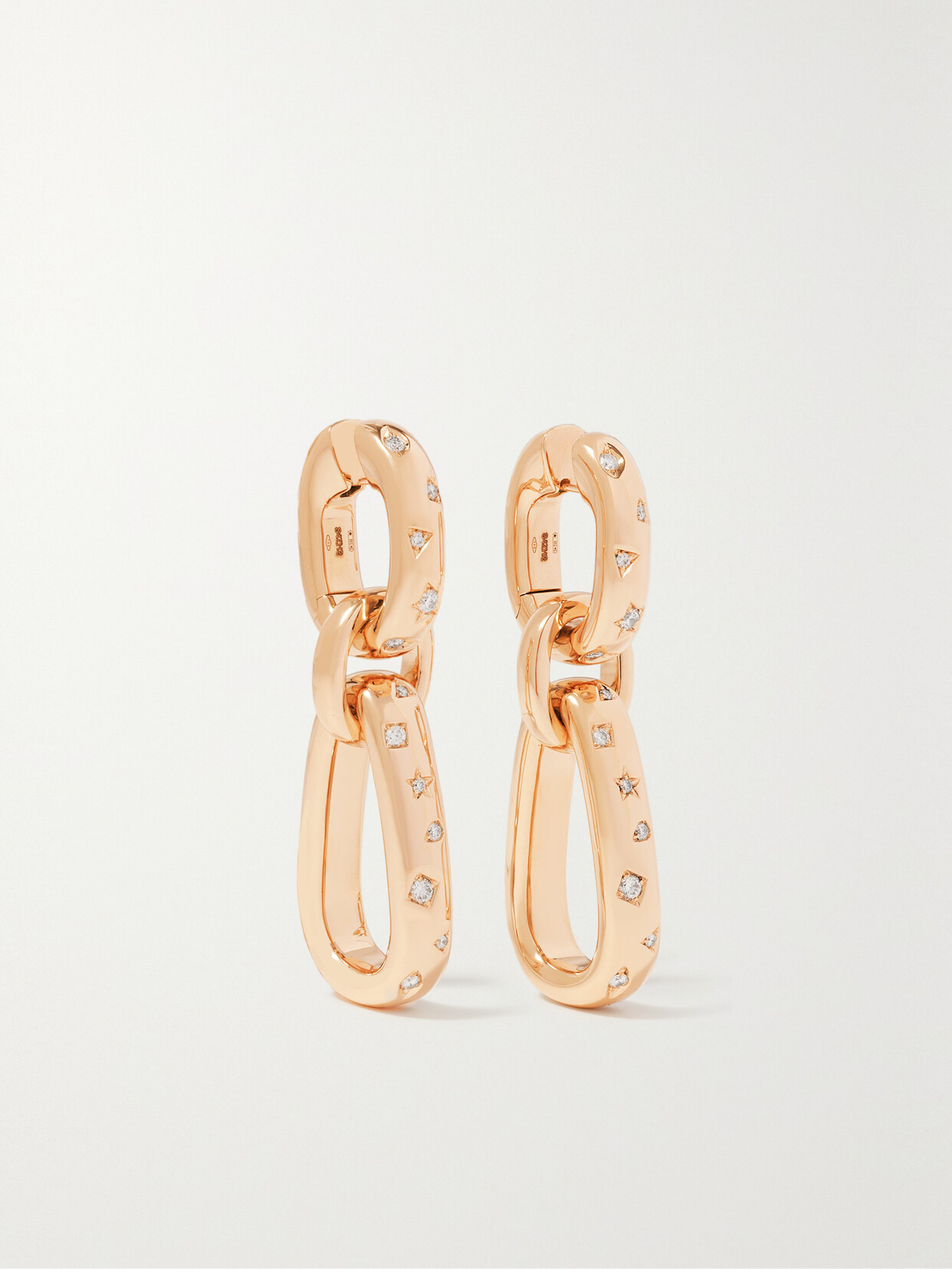 Pomellato Iconica 18-karat Rose Gold Diamond Earrings