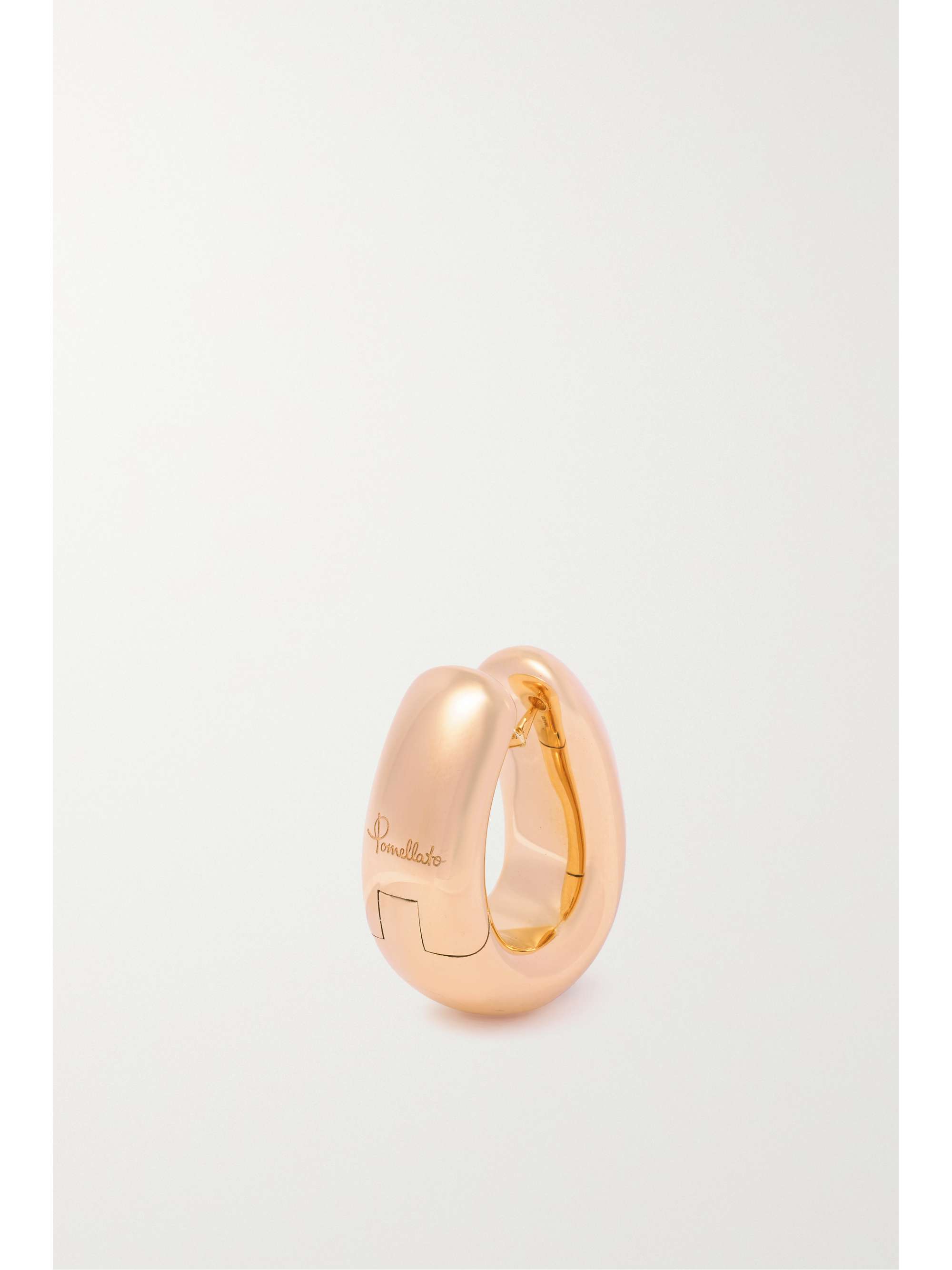 POMELLATO Iconica 18-karat rose gold diamond hoop earrings