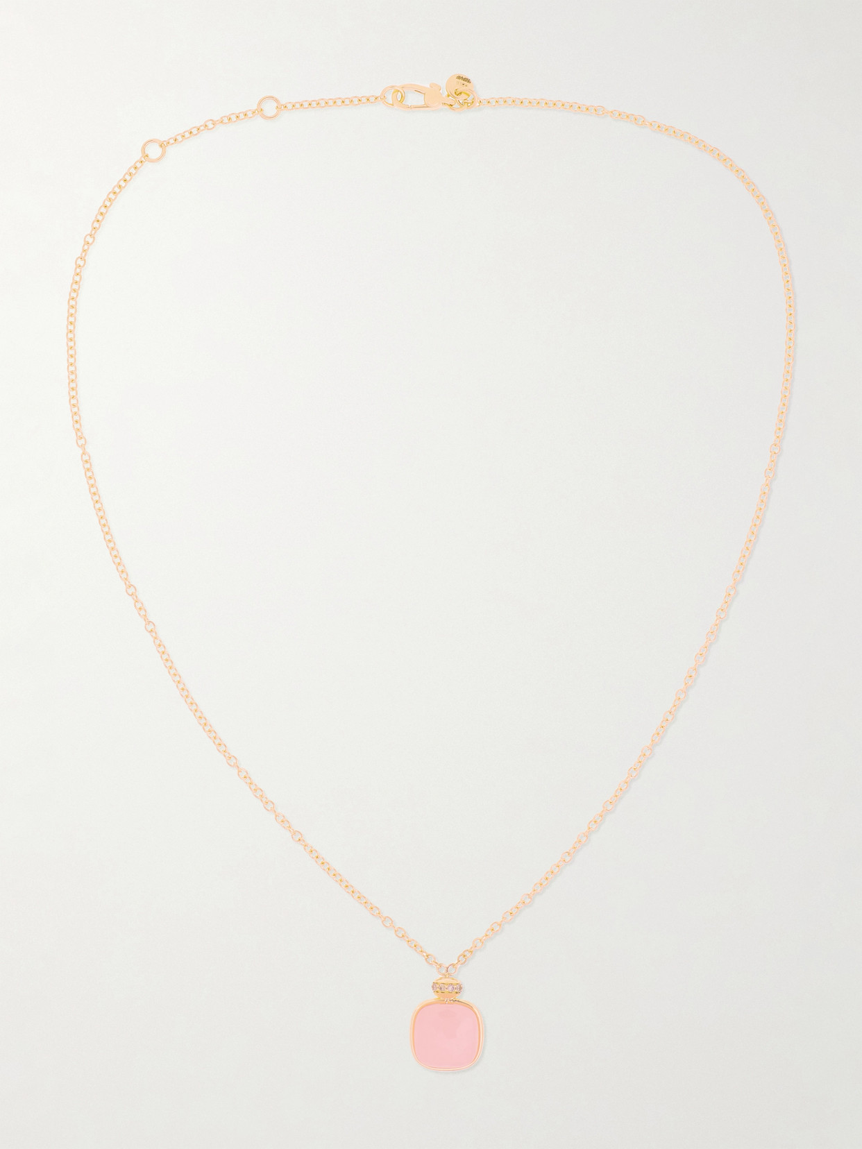 Shop Pomellato Nudo 18-karat Rose Gold Multi-stone Necklace