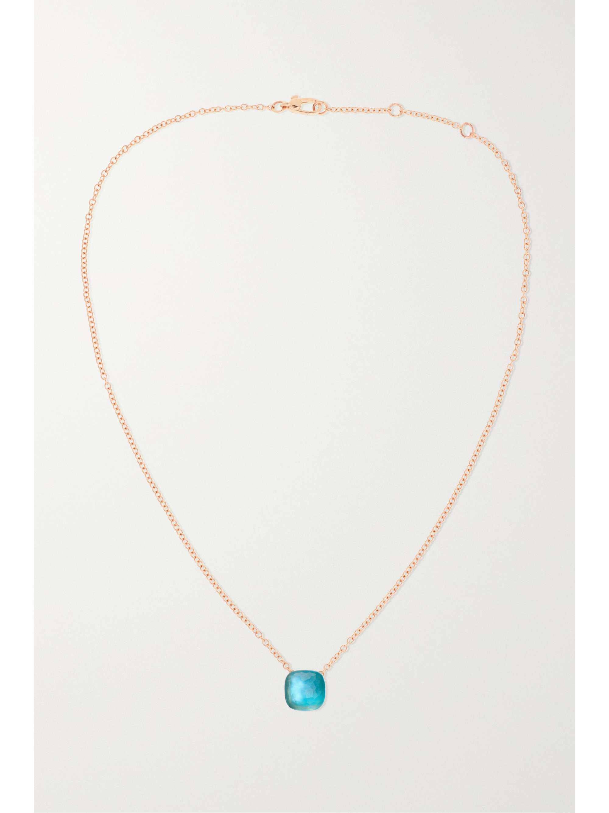 POMELLATO Nudo Gelé 18-karat rose and white gold multi-stone necklace
