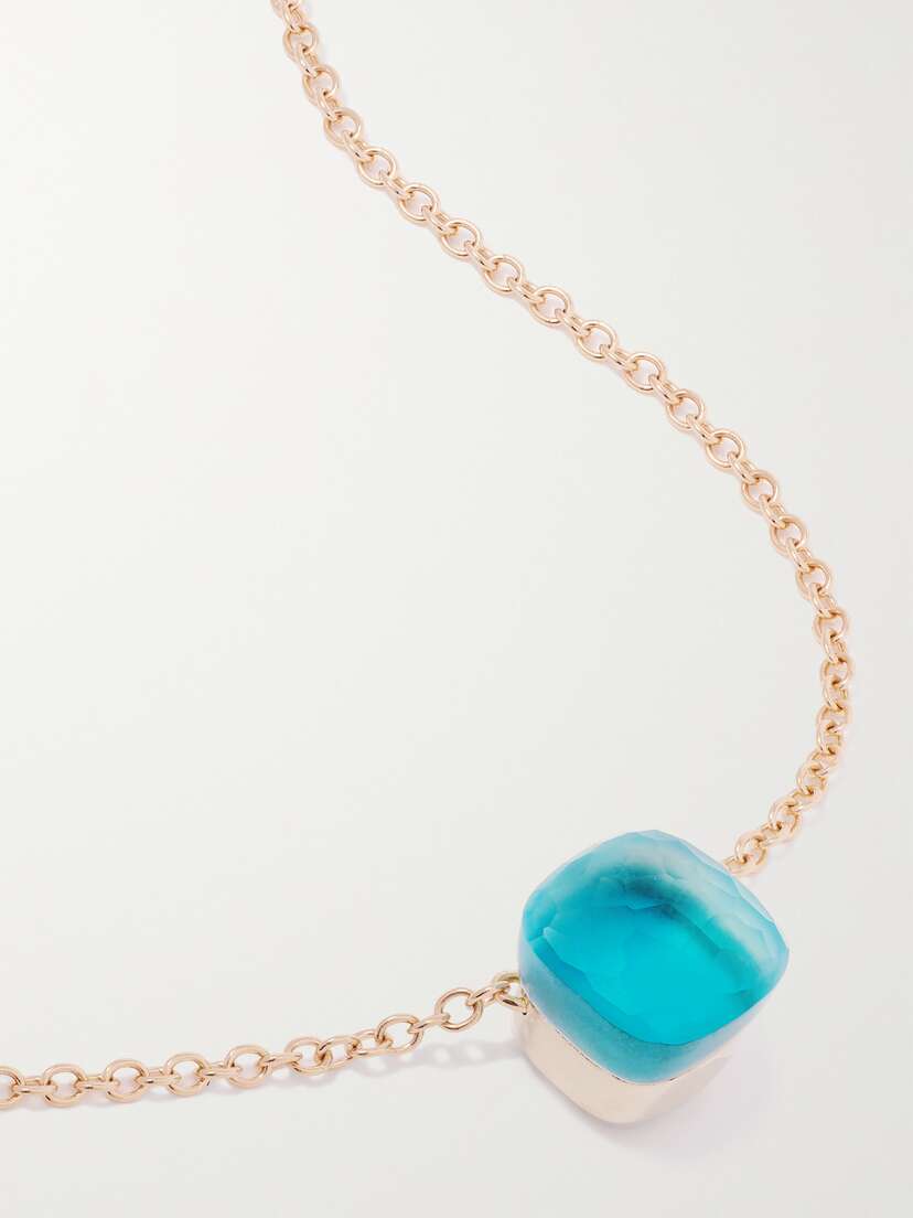 Pomellato Nudo Gelé 18-karat Rose And White Gold Multi-stone Necklace