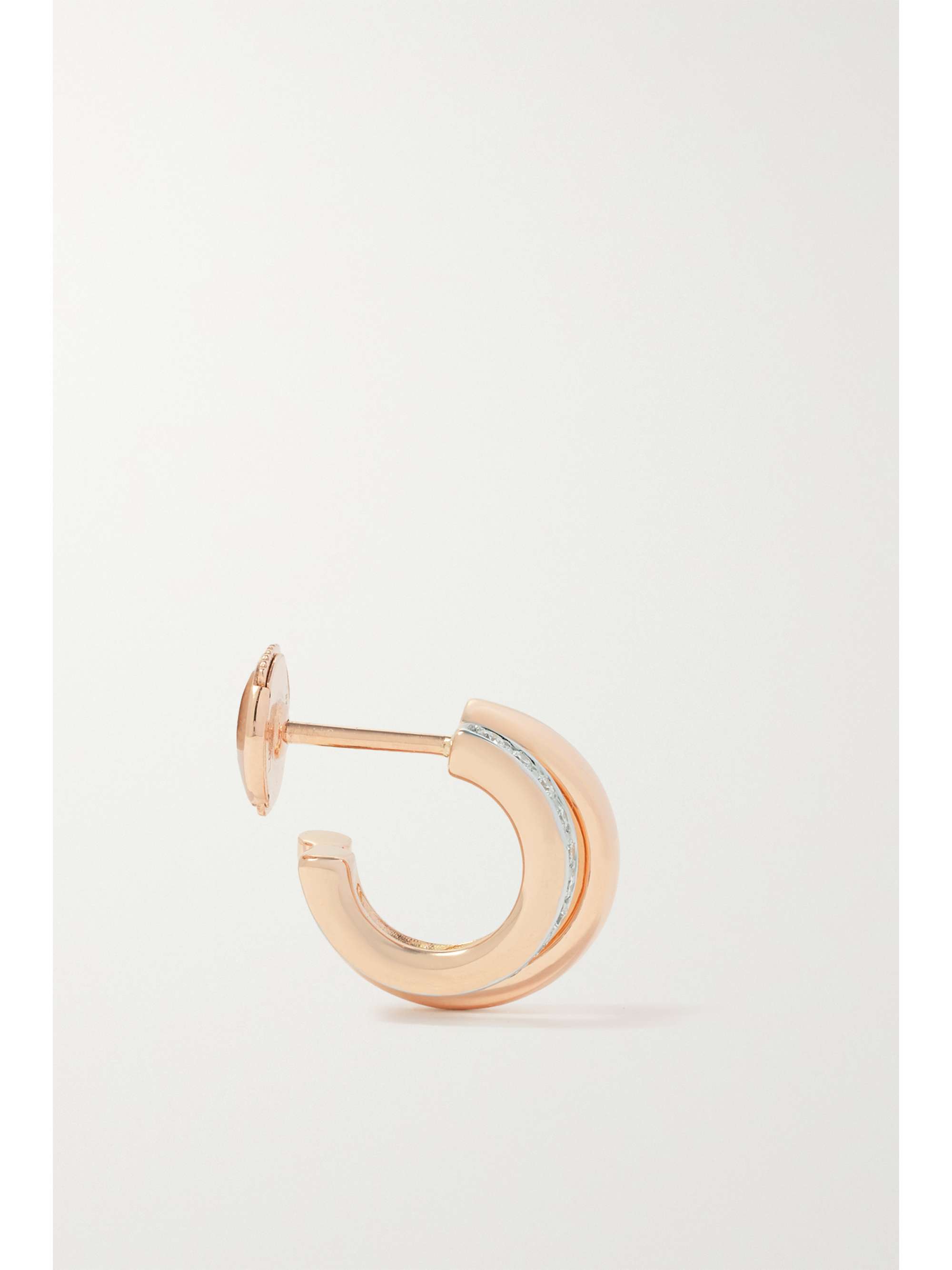 POMELLATO Together 18-karat rose gold diamond hoop earrings